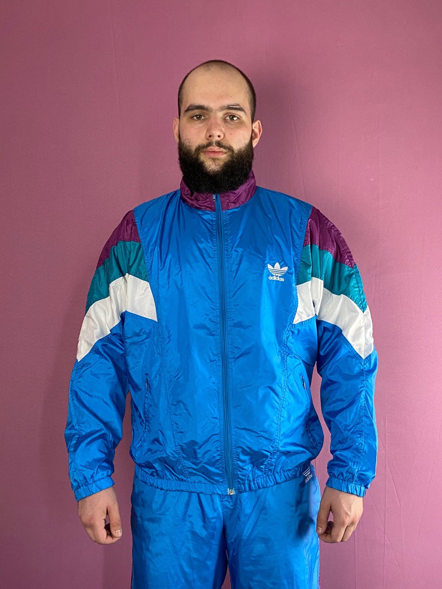 Adidas 90s Adidas Originals Vintage Men's Tracksuit Set - L Size US L / EU 52-54 / 3 - 5 Thumbnail