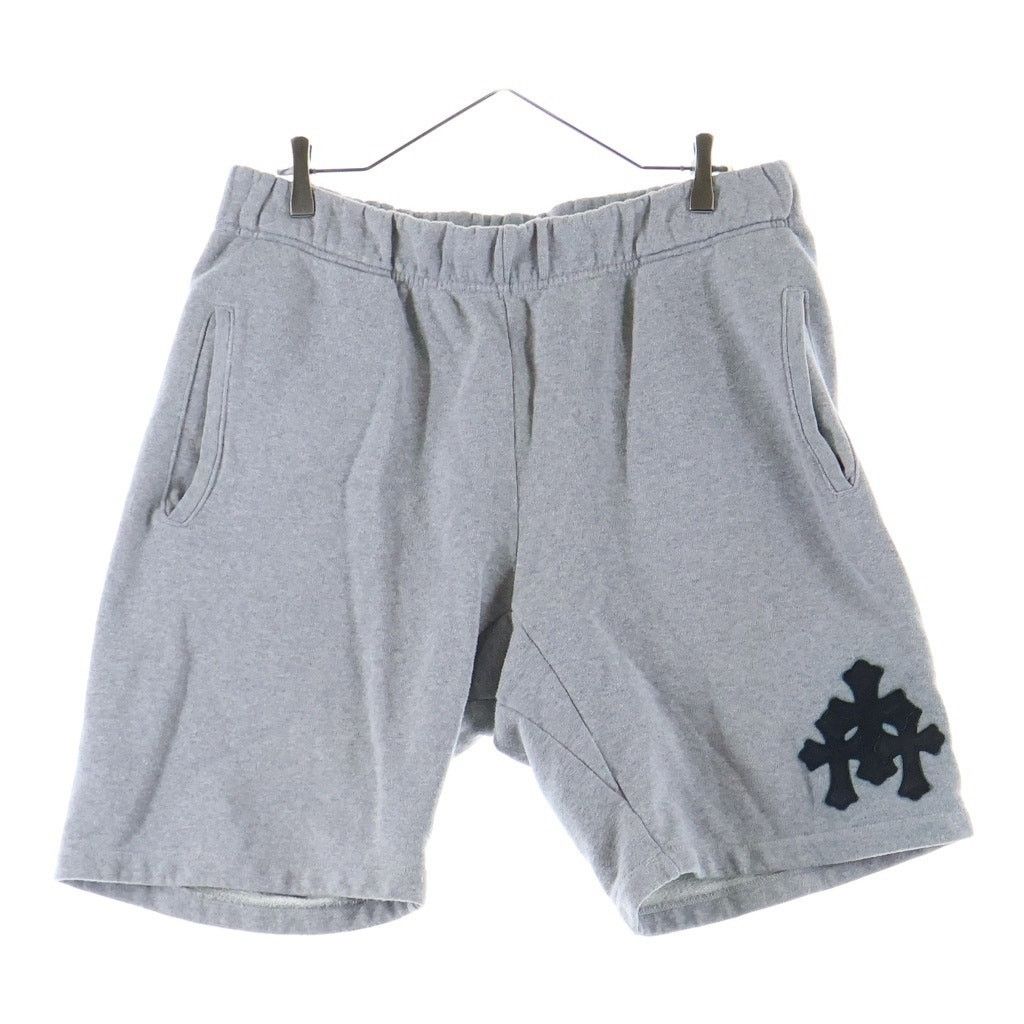 Chrome Hearts Chrome Hearts Y Not Leather Patch Sweat Shorts Grey