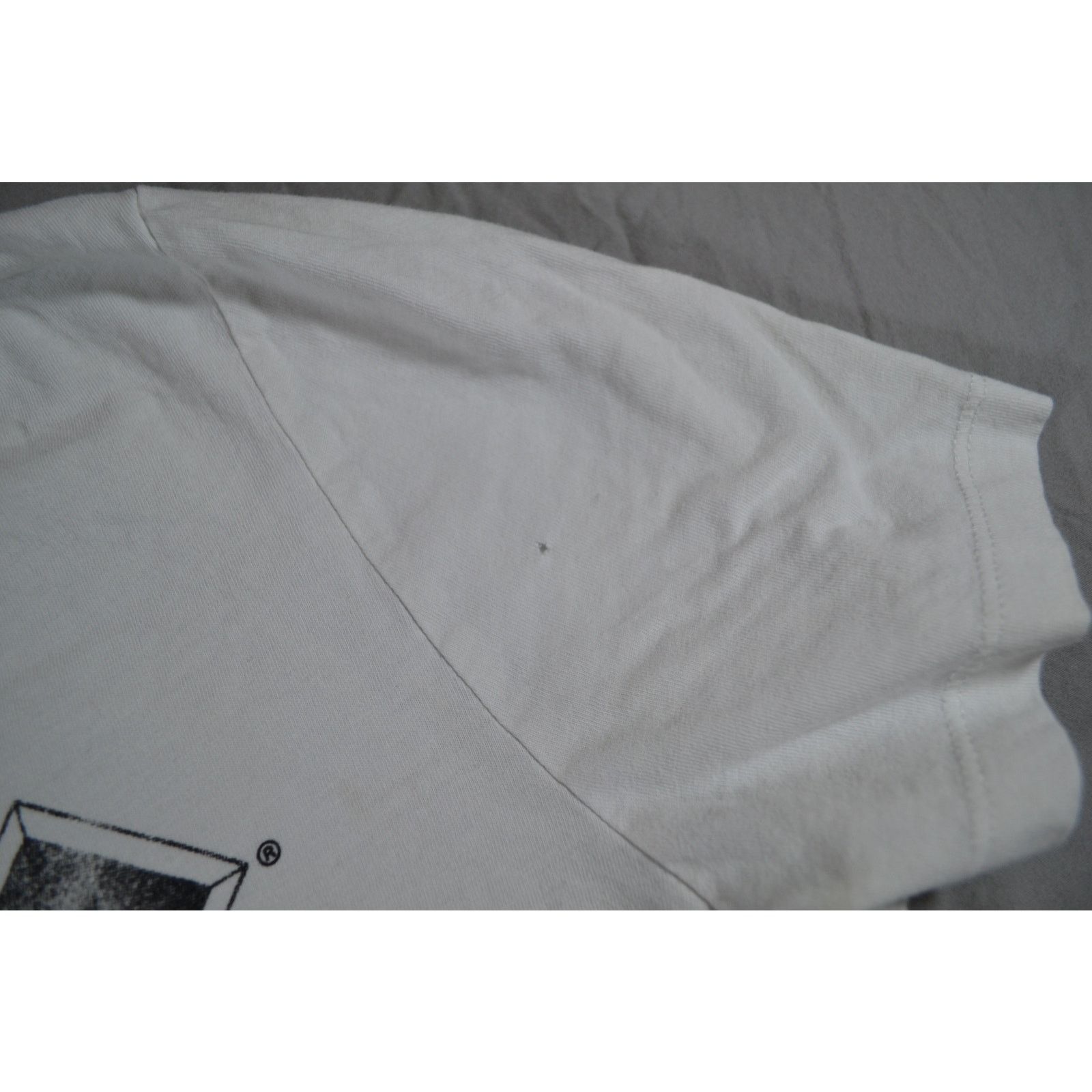 H&M H&M ACDC Graphic Cropped Band T shirt White Size Med Size M / US 6-8 / IT 42-44 - 3 Thumbnail