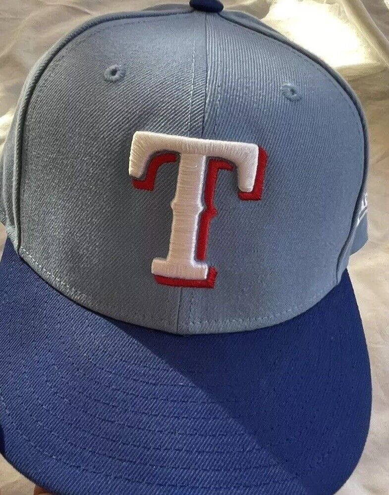 MLB × New Era New Era 59fiffty Texas Rangers White/Blue Men’s Hat Sz 7 Size ONE SIZE - 2 Thumbnail