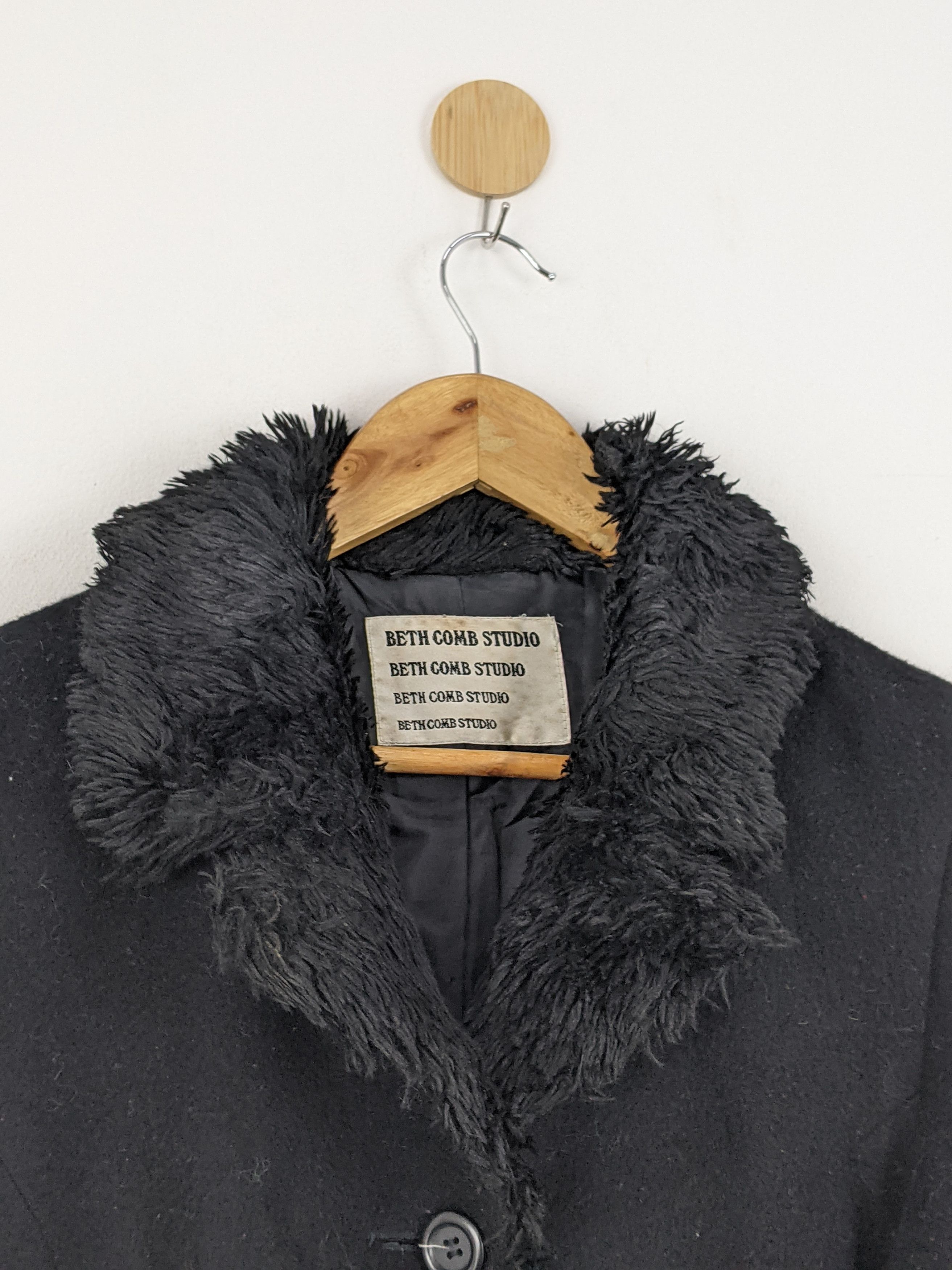 If Six Was Nine × Japanese Brand Vintage Beth Comb Studio Sherpa Cashmere Wool Jacket Size US S / EU 44-46 / 1 - 10 Thumbnail