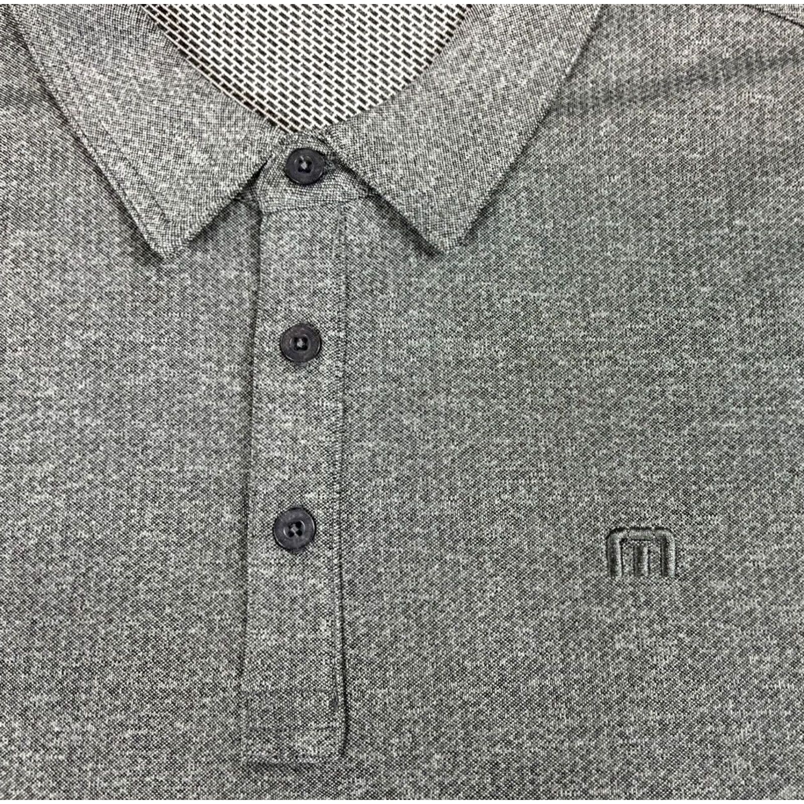 TravisMathew Travis Mathew Polo Shirt Men’s XL Gray Sponsor Logo Short Sleeve Collared Golf Sports 100% Polyester Casual Shirt Size US XL / EU 56 / 4 - 4 Thumbnail