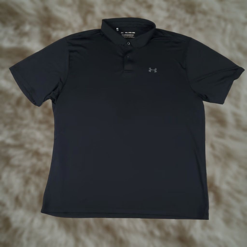 Under Armour Under Armour Polo Shirt Mens 2XL Black Short Sleeve Polo Shirt Men's Casual Sports Shirt Black 2XL Mens Size US XXL / EU 58 / 5 - 1 Thumbnail