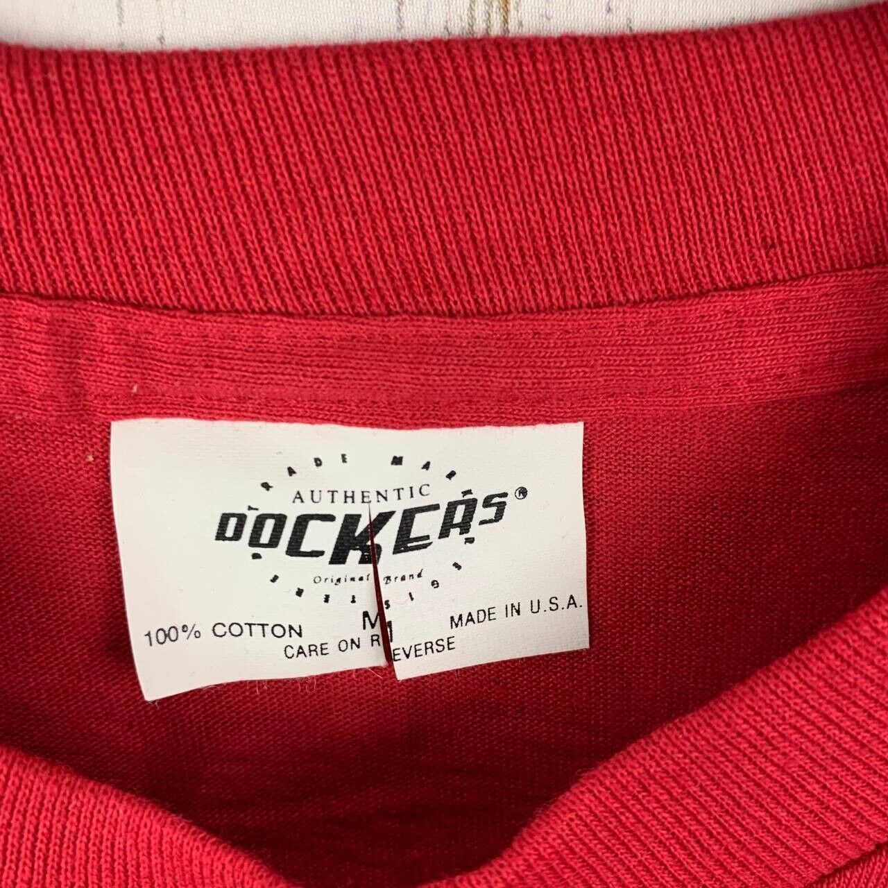 Dockers Vintage Classic Dockers Medium Casual T-Shirt Red New Men Size US M / EU 48-50 / 2 - 4 Thumbnail