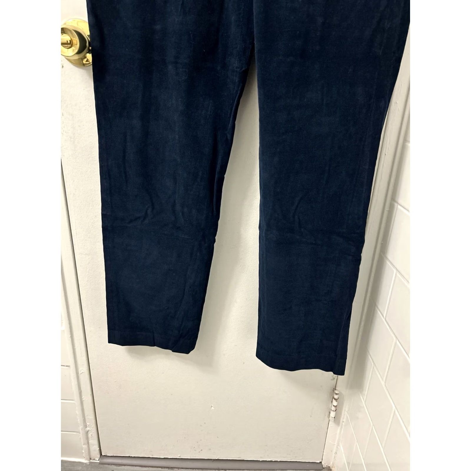 Ralph Lauren VINTAGE Lauren Ralph Lauren Corduroy Pants Mens 36x34 Blue Straight Leg Casual Dress Pants Men 90s Preppy USA Mens Size US 36 / EU 52 - 3 Thumbnail