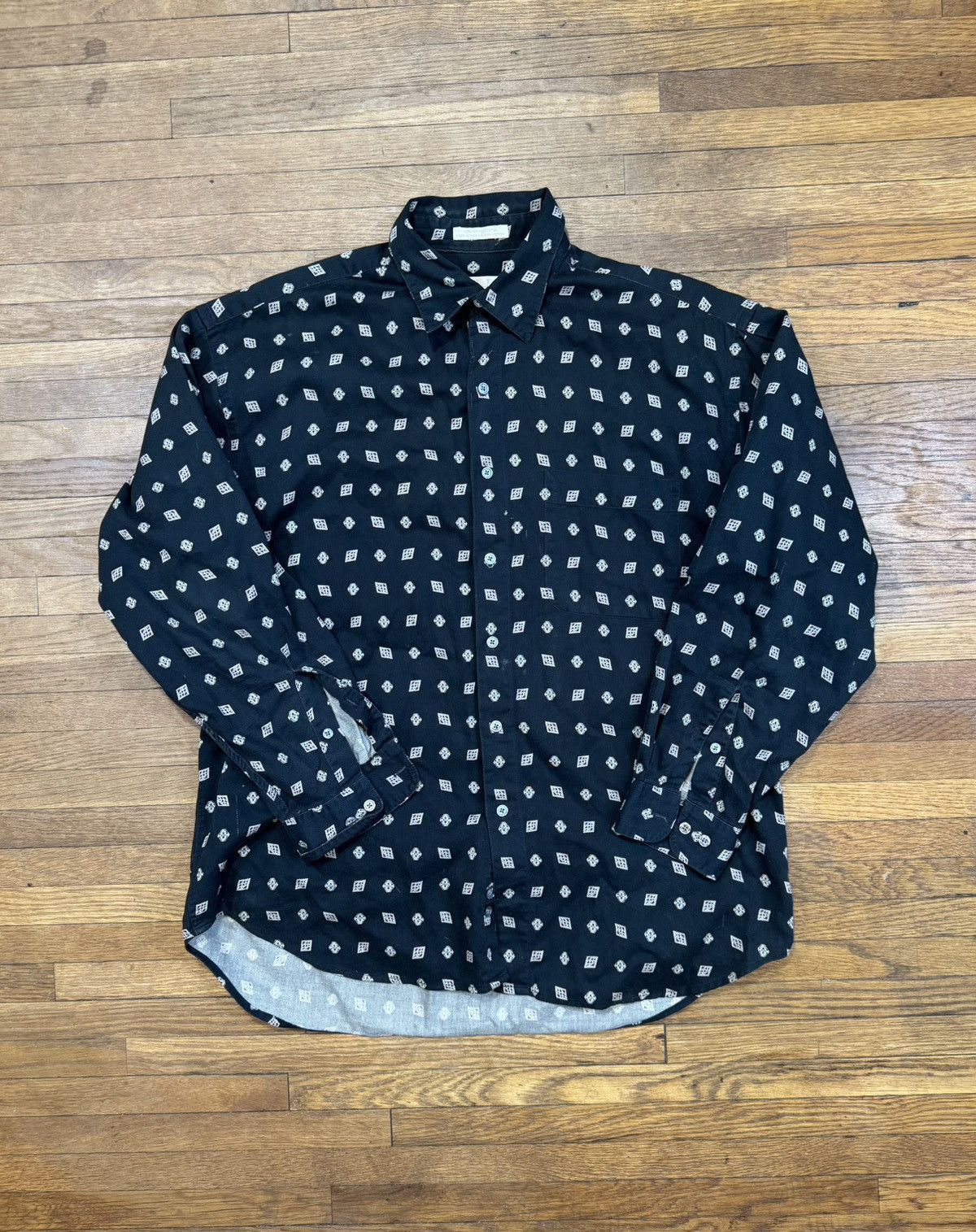 Perry Ellis Vintage Perry Ellis Patterned Button Up Shirt Size US L / EU 52-54 / 3 - 1 Thumbnail