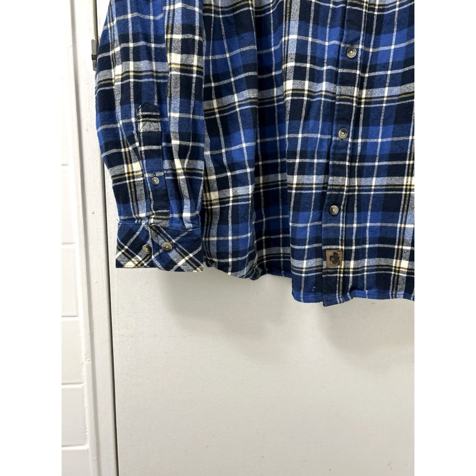 Vintage VINTAGE Legendary Whitetails Buck Camp Flannel Shirt Mens XL Blue Plaid Corduroy L/S Size US XL / EU 56 / 4 - 6 Thumbnail