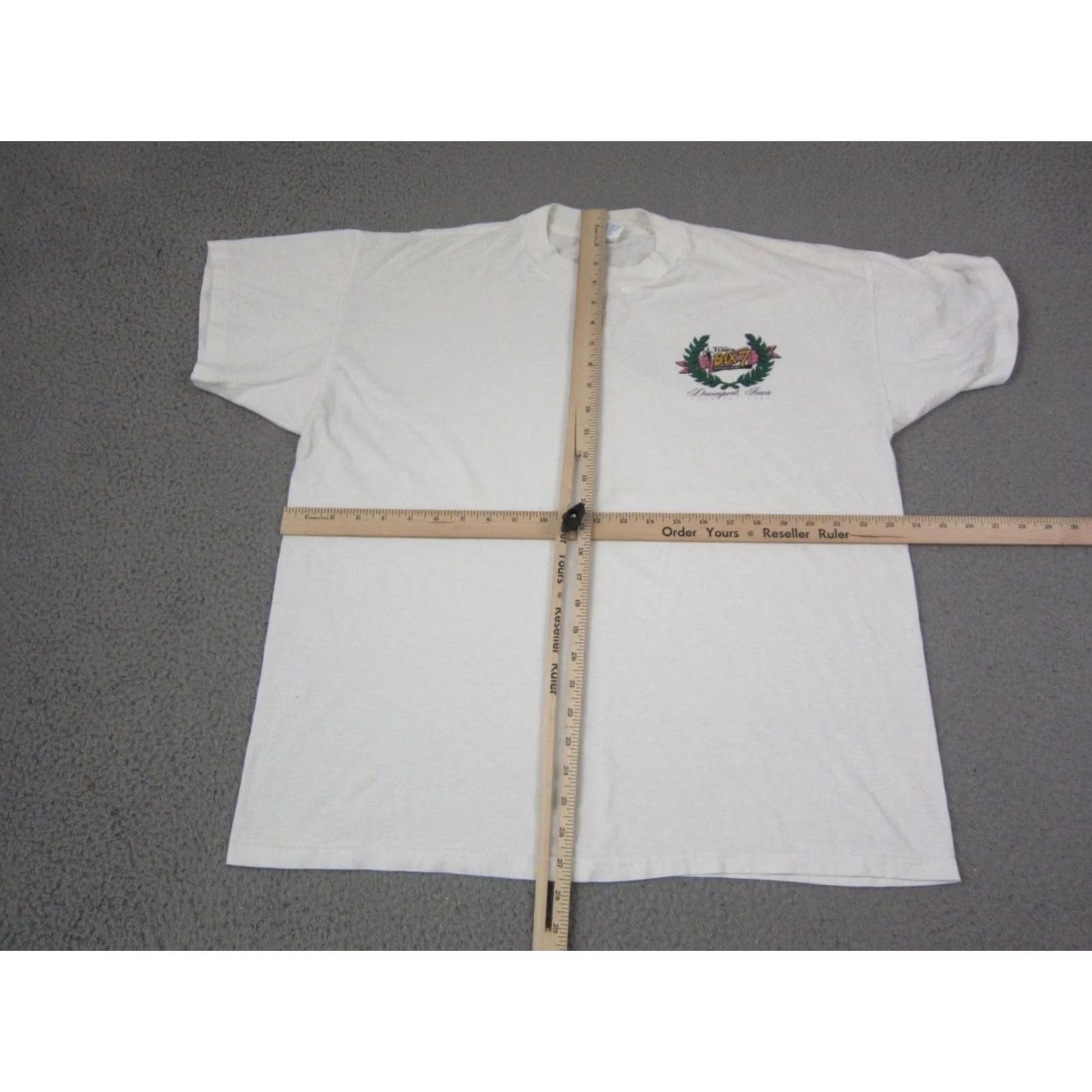 Vintage Vintage Murina's Best Quad City Times Shirt Mens XL White Bix 7 Davenport Marathon Size US XL / EU 56 / 4 - 7 Thumbnail