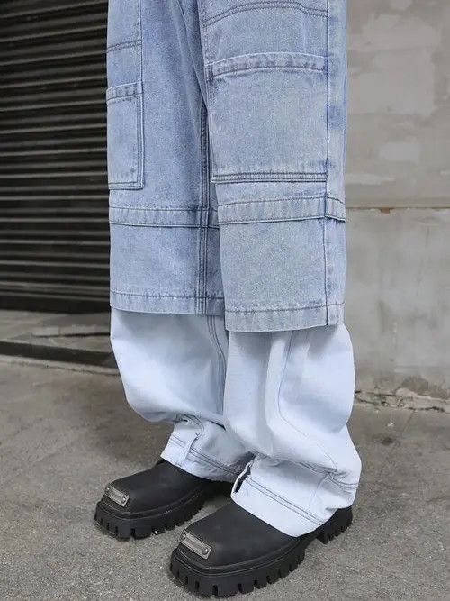 Japanese Brand × Vintage DRIP workwear vintage Y2K denim jeans pants Size US 32 / EU 48 - 4 Thumbnail