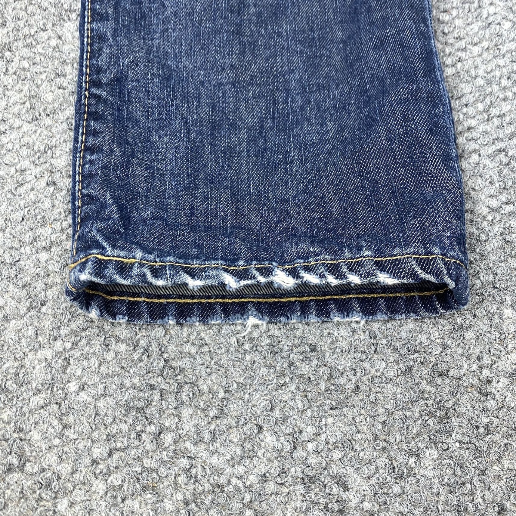 Ralph Lauren Ralph Lauren Polo Jeans Mens 36x34 Blue Denim Straight Leg Distressed RL Pants Size US M / EU 48-50 / 2 - 6 Thumbnail