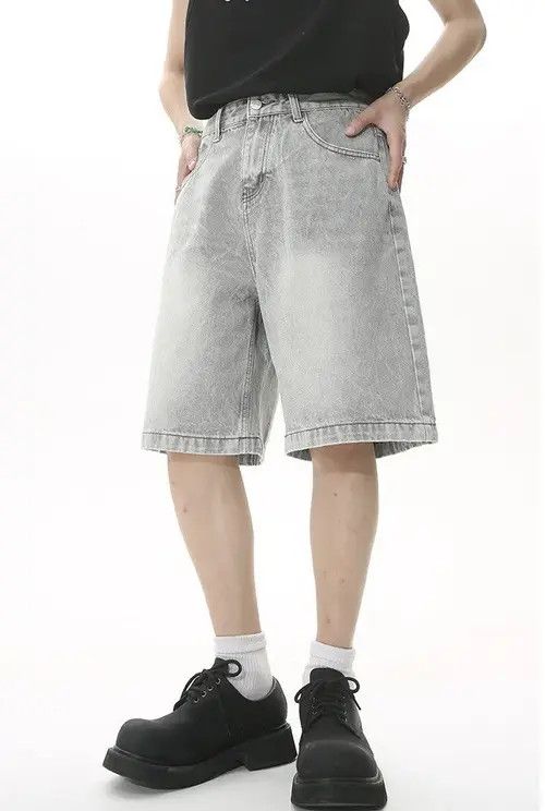 Other Streetwear Loose Mid High Waist Jorts Shorts y2k Size US 32 / EU 48 - 3 Thumbnail