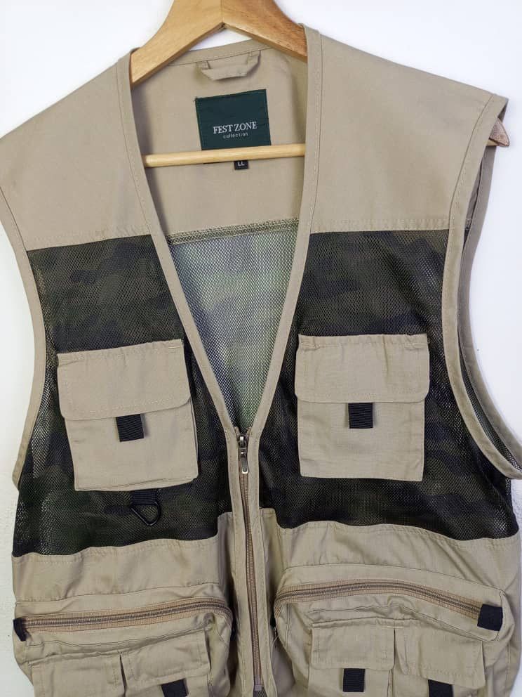 Designer × Vintage Fest Zone Tactical Vest Jacket Size US XL / EU 56 / 4 - 2 Thumbnail