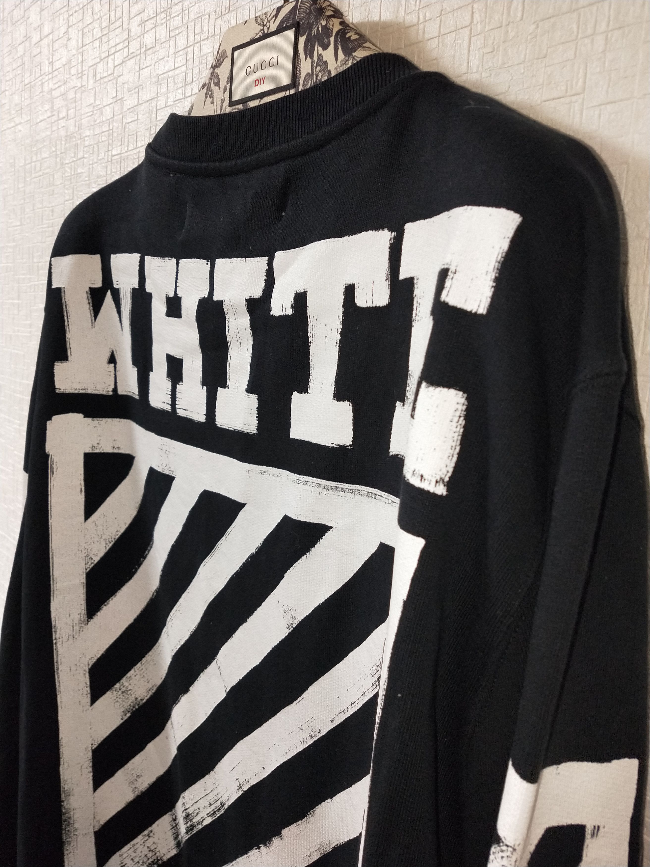 Off-White Diagonal Brushed Sweatshirt Size US L / EU 52-54 / 3 - 3 Thumbnail