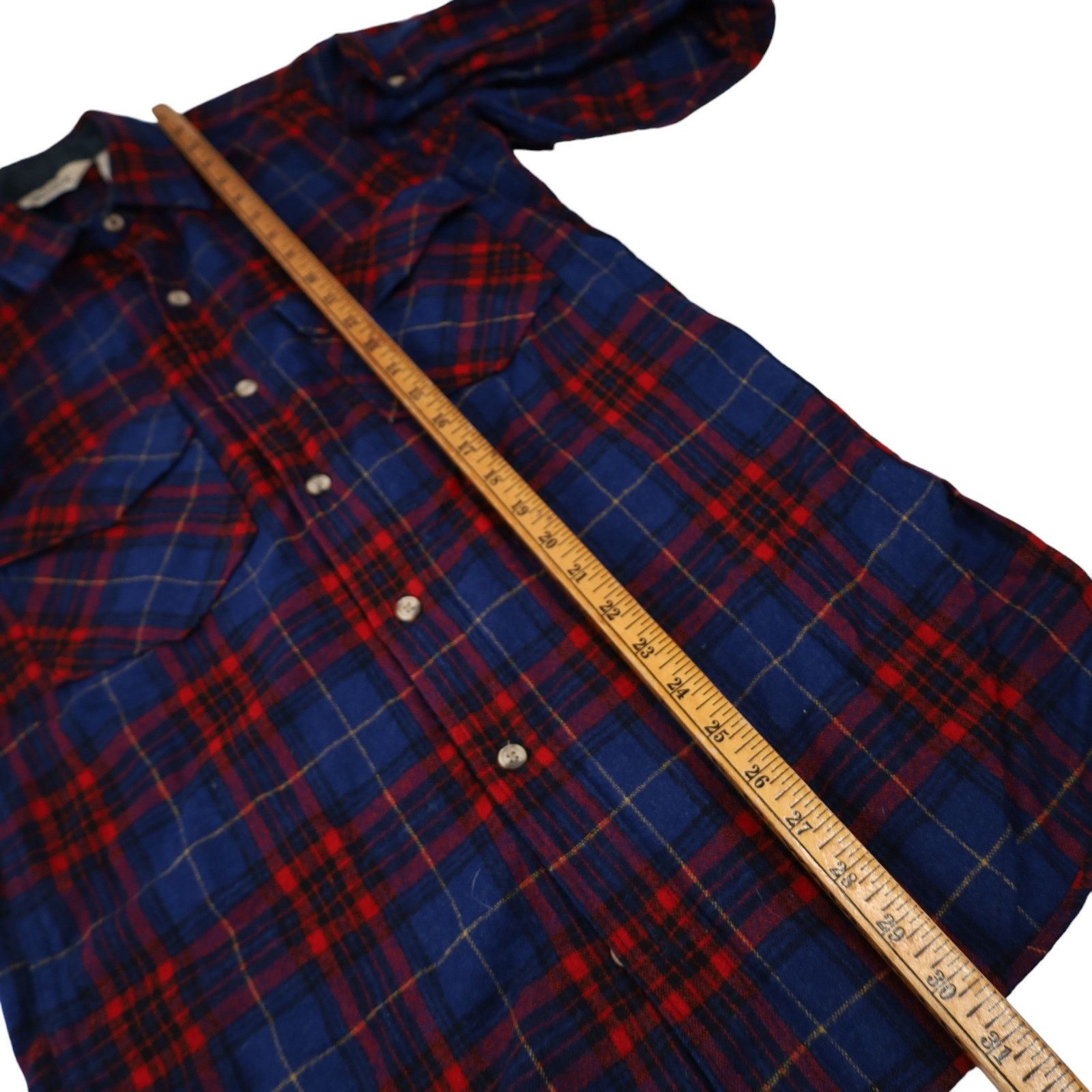 Vintage × Woolrich Woolen Mills Vintage Woolrich Plaid Check Wool Blend Button Down Shirt Size US S / EU 44-46 / 1 - 7 Thumbnail
