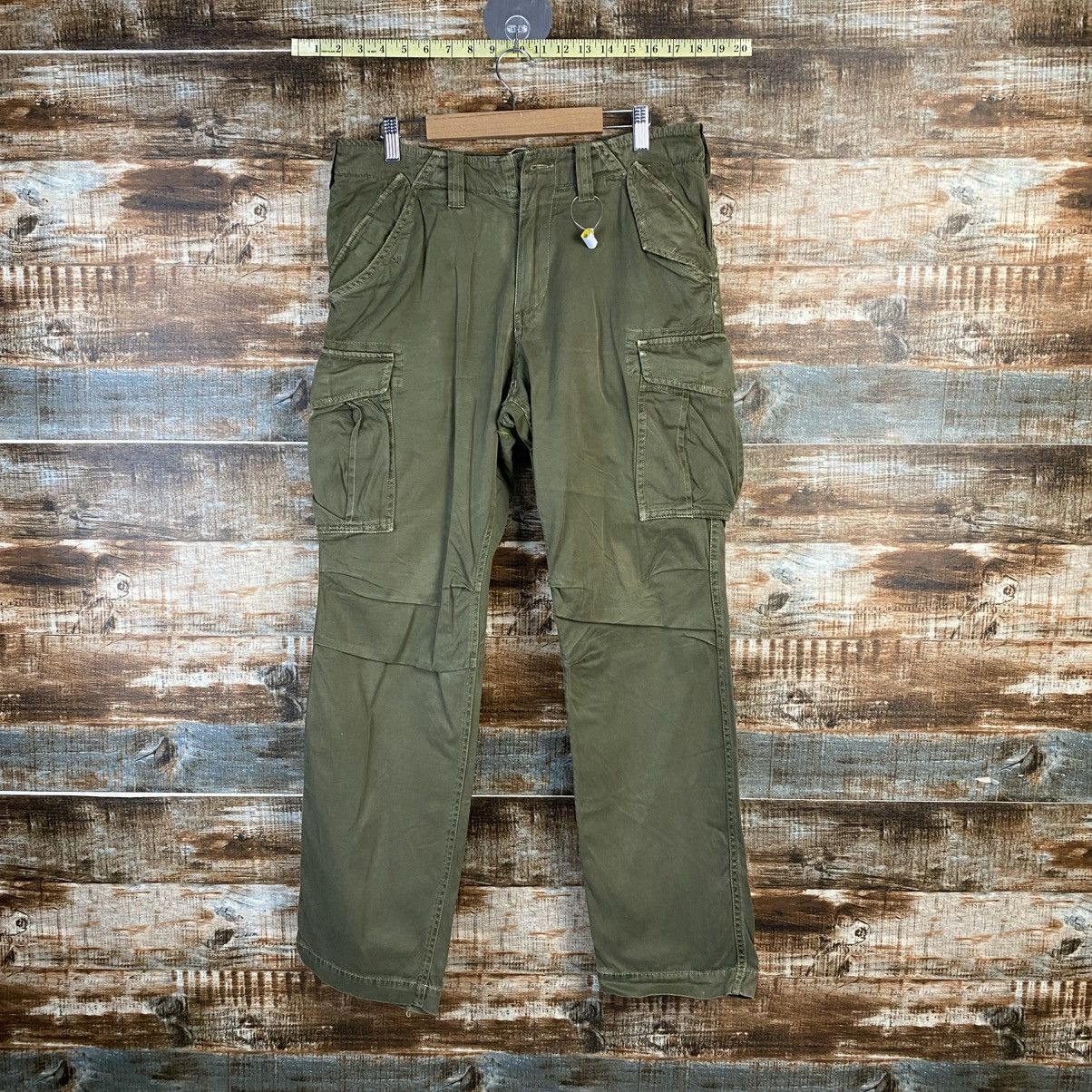 Global Work DL Global Work Green Cargo Multipocket Pants #C973 Size US 30 / EU 46 - 1 Thumbnail