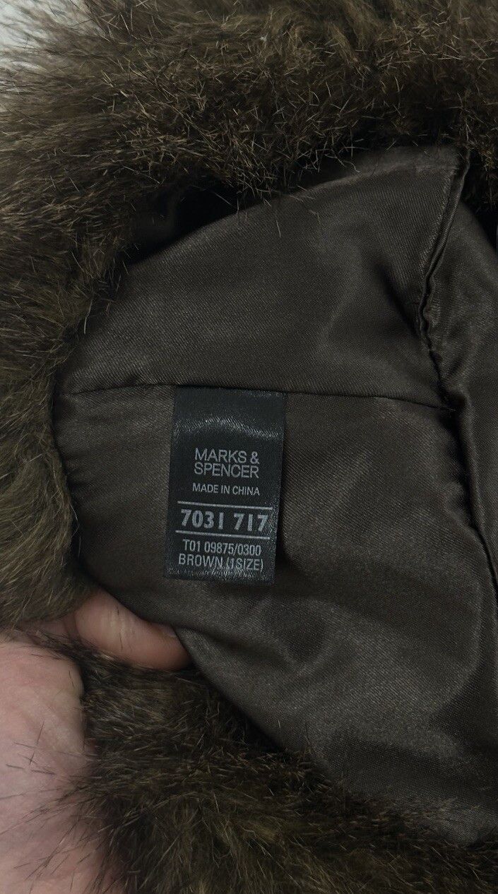 Marks & Spencer Marks & Spencer Faux fur Brown y2k Hat 2000`s Size ONE SIZE - 5 Thumbnail