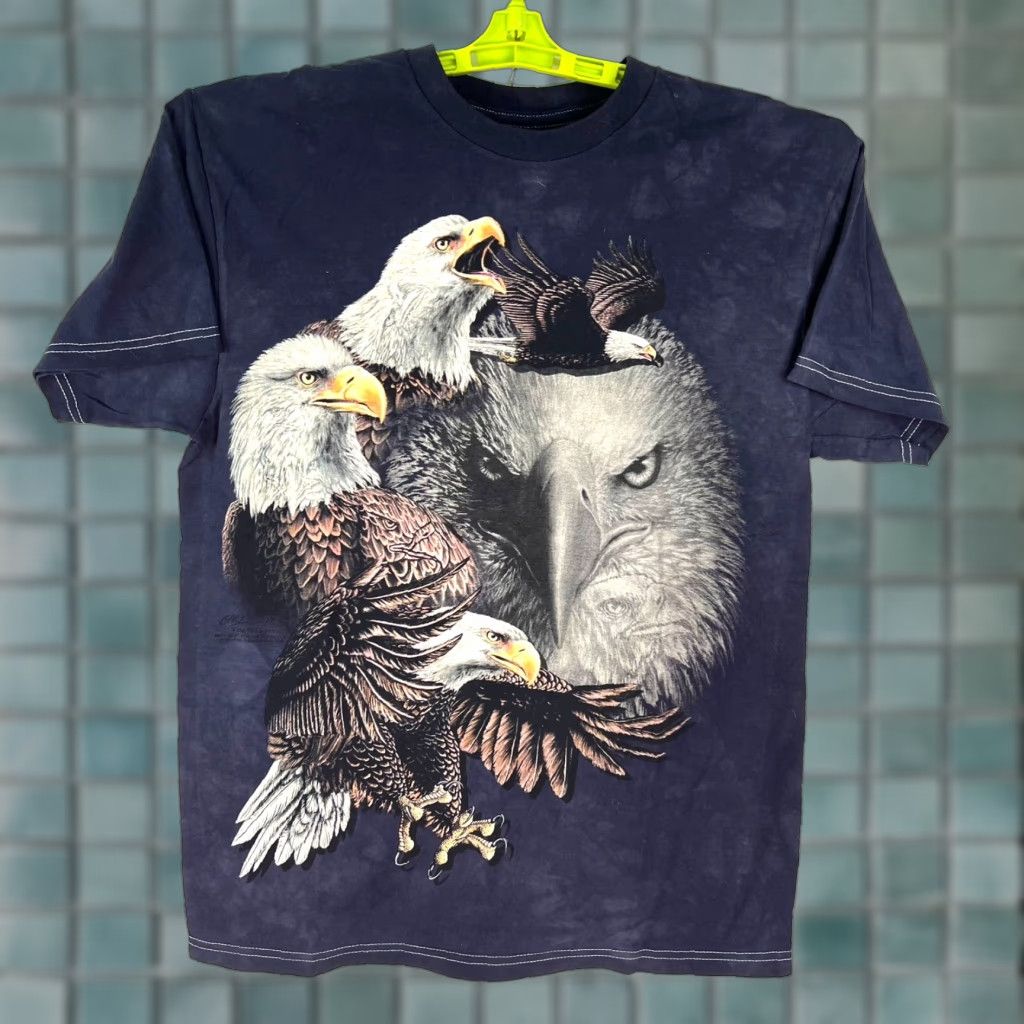 The Mountain VINTAGE The Mountain Eagle T Shirt Adult M Blue Size M Short Sleeve Crew Neck Cotton Logo Print 100% USA Seller Mens Size US M / EU 48-50 / 2 - 1 Thumbnail