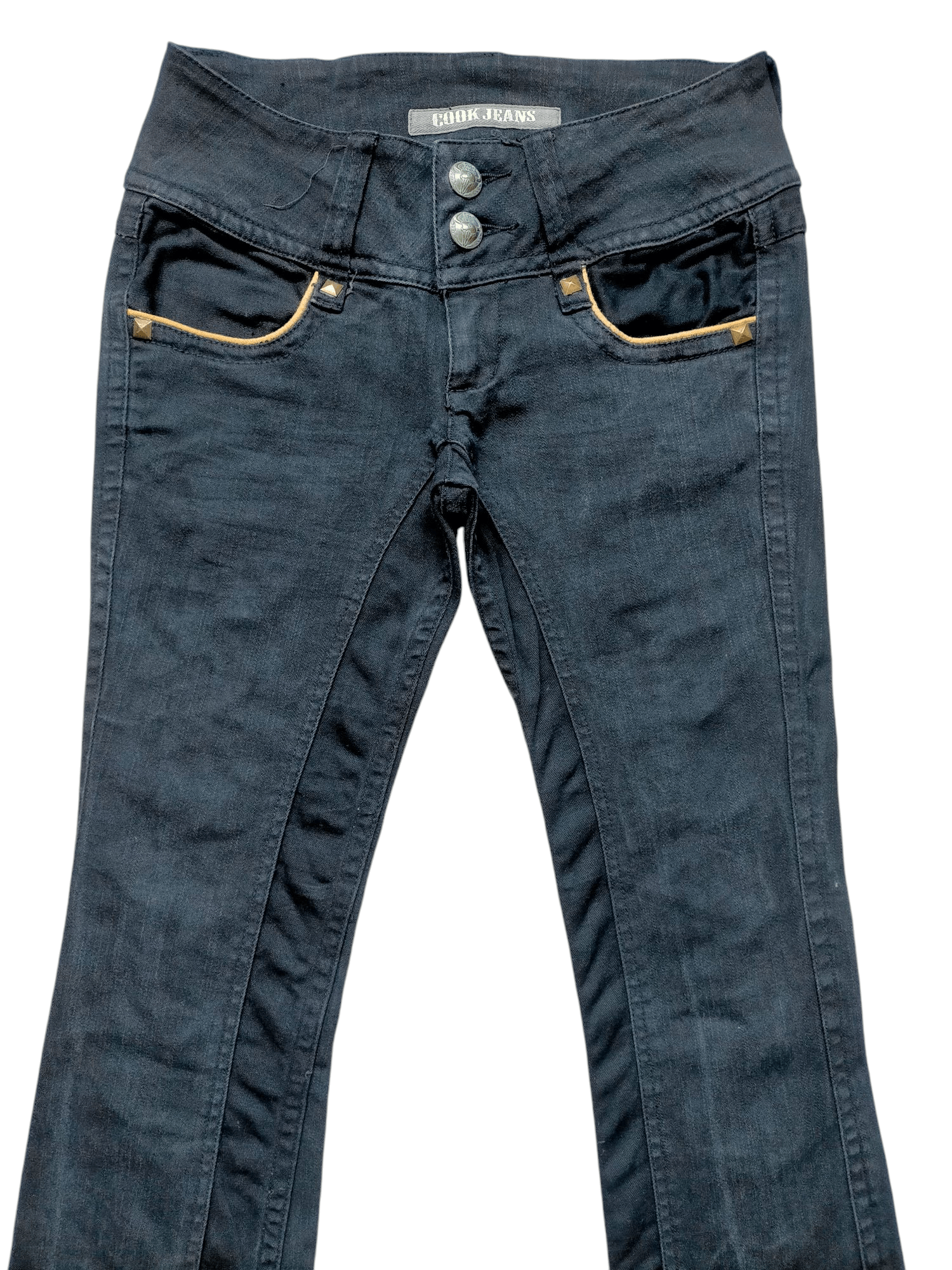 If Six Was Nine Flare Cook Jeans Low Rise Stretch Boot cut Denim Size US 29 - 3 Thumbnail