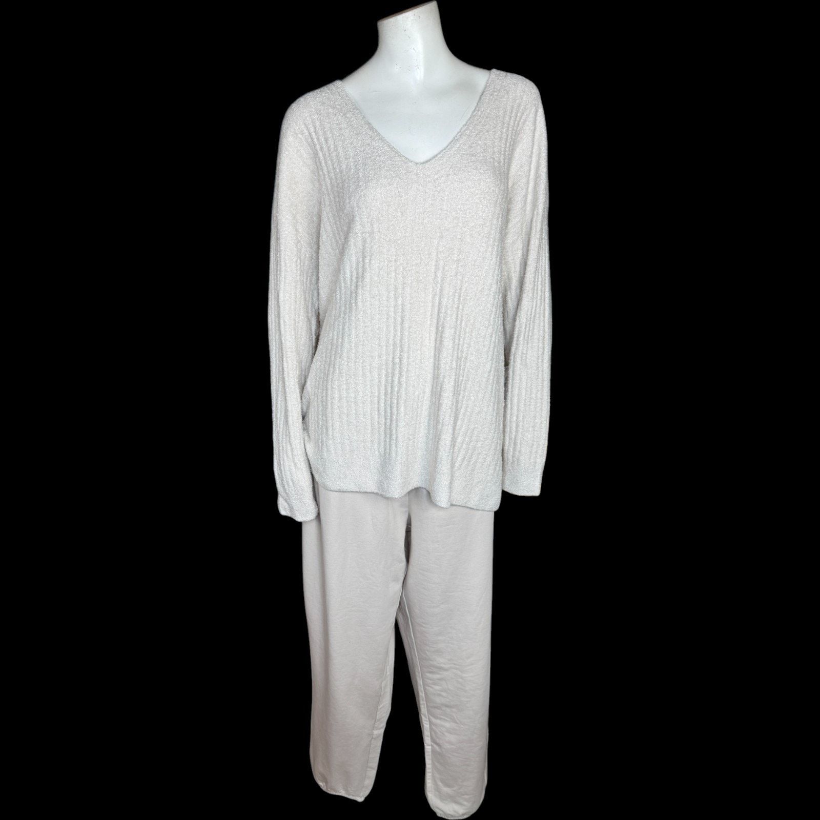Other Barefoot Dreams Lite Pullover Straight Leg Pant Sand Dune1XT Size 29" - 1 Thumbnail