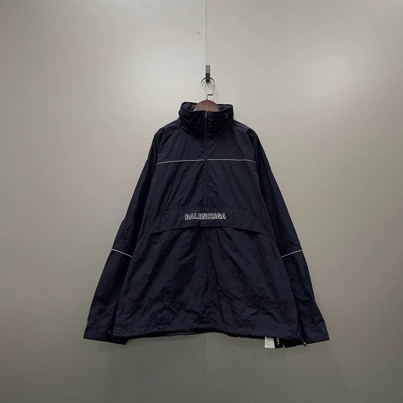 Balenciaga Balenciaga Half-Zip Logo Print Jacket - dmc Size US M / EU 48-50 / 2 - 1 Thumbnail