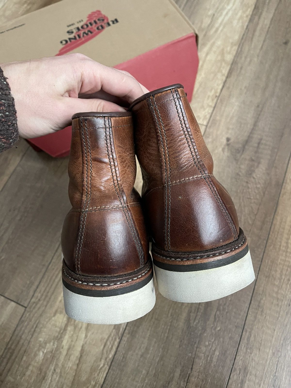 Red Wing Red Wing 1907 Moc Toe Leather Shoes Boots Vintage USA Size US 8.5 / EU 41-42 - 12 Thumbnail