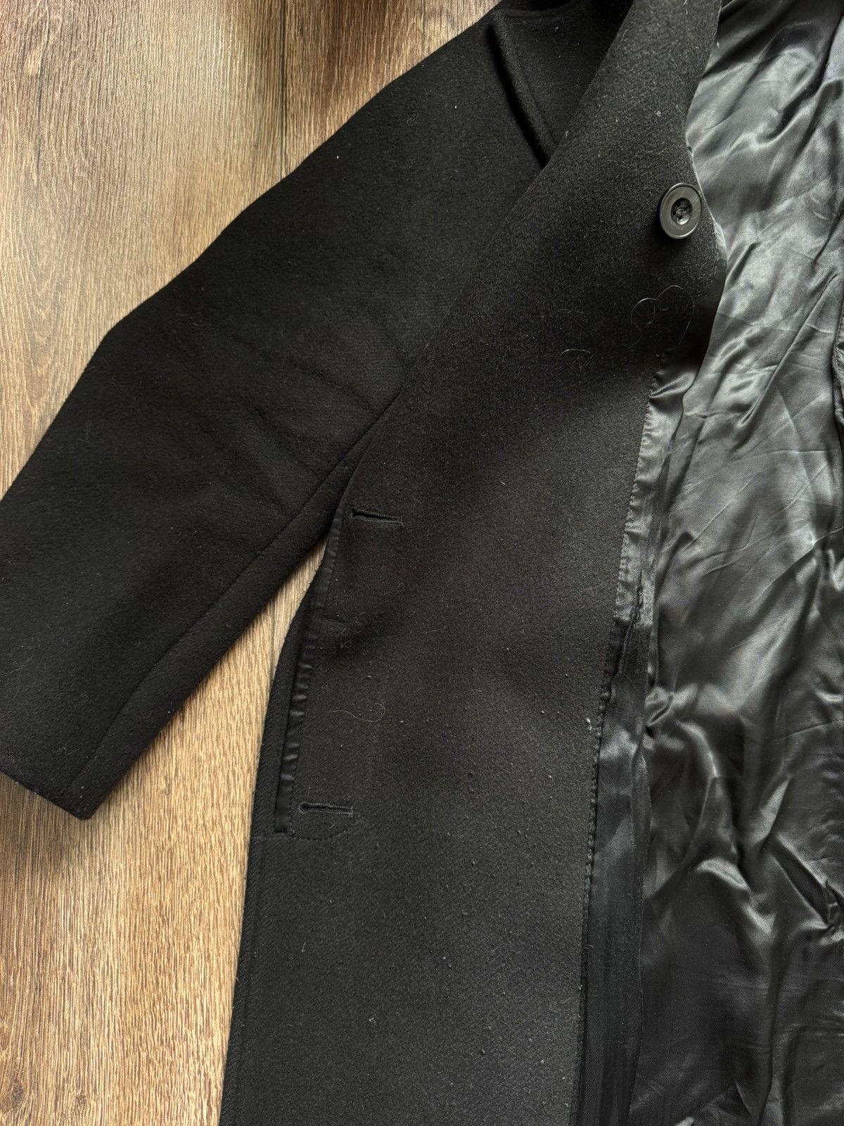 Acne Studios Acne Studios Women’s S avant garde black wool fur coat Size S / US 4 / IT 40 - 8 Thumbnail