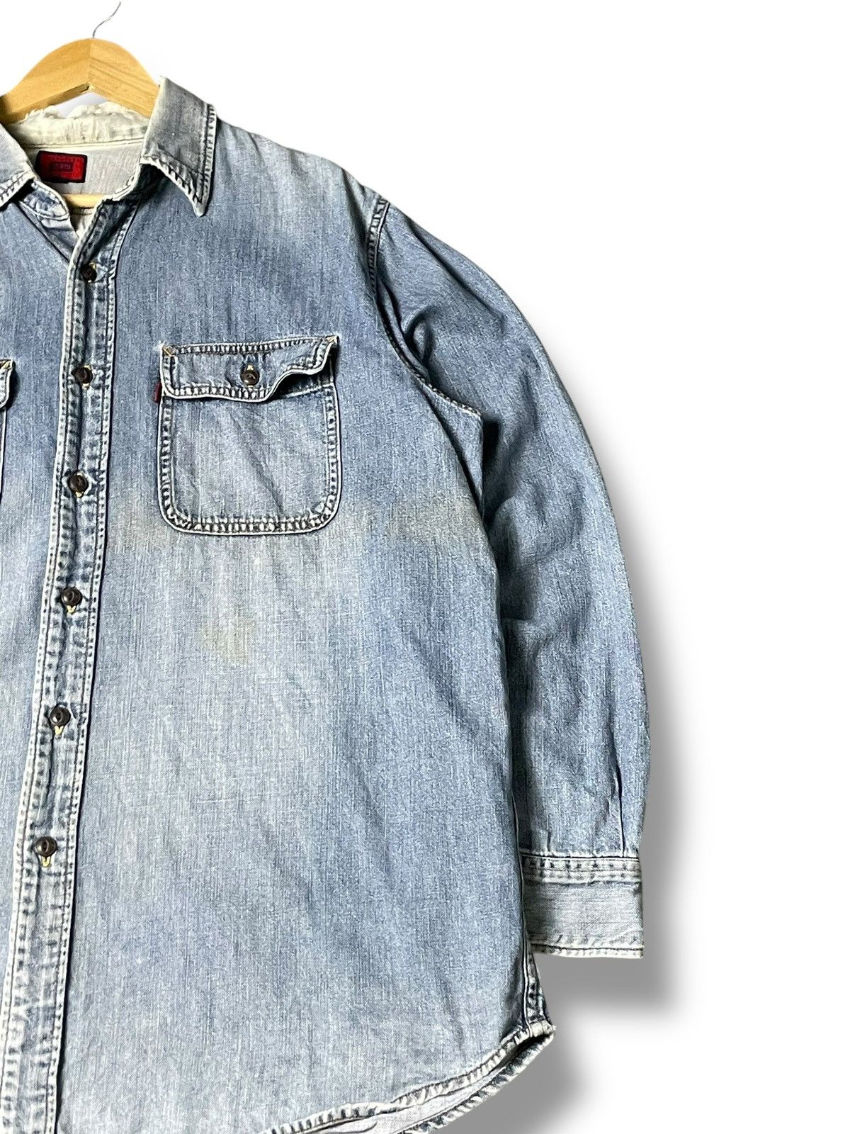 Edwin × Vintage Edwin Men’s Denim Shirt (54) Size US XL / EU 56 / 4 - 3 Thumbnail