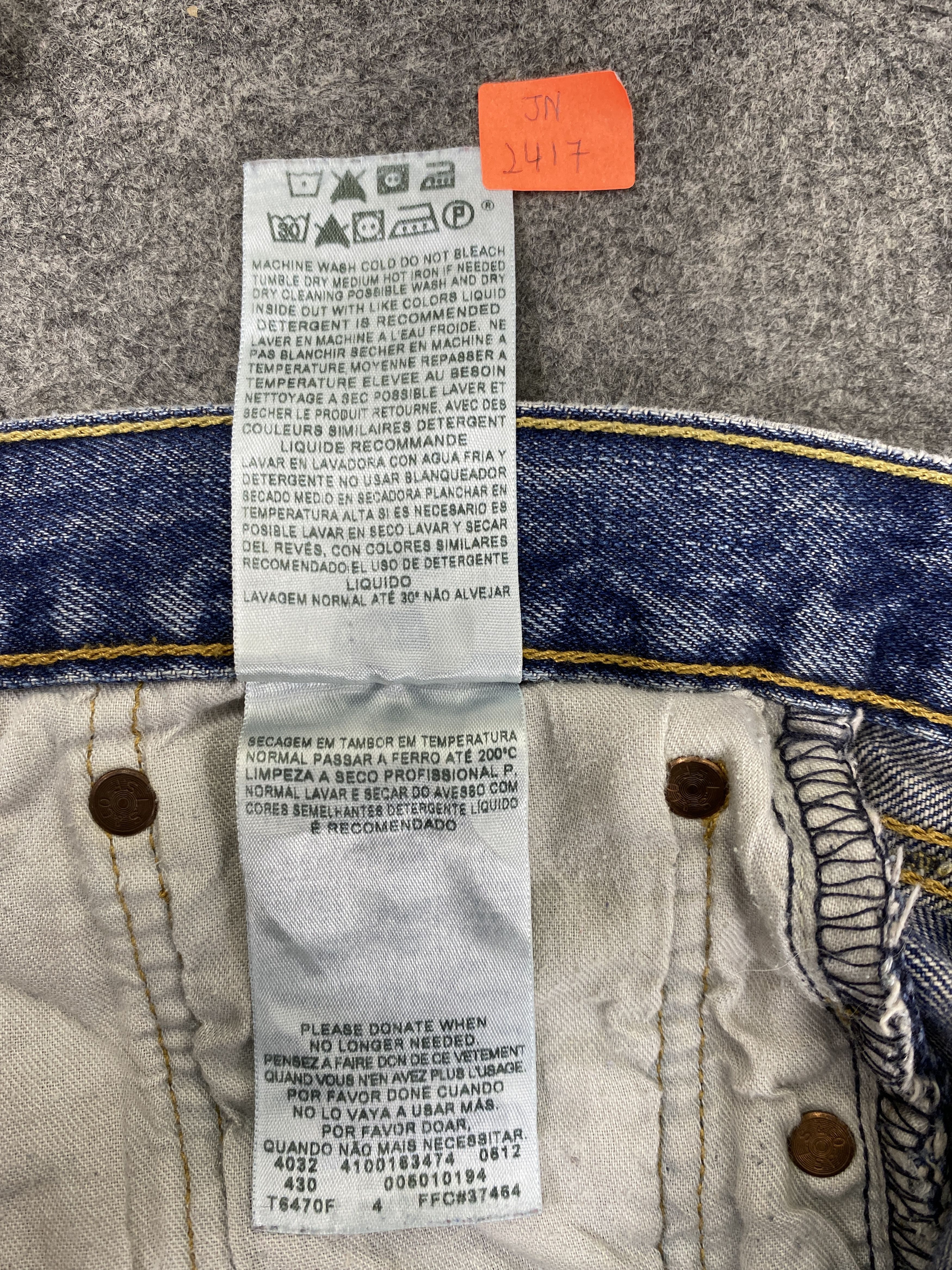 Japanese Brand Faded Blue Vintage Levi's 501 Jeans 34x33 Denim -JN2417 Size US 34 / EU 50 - 9 Thumbnail