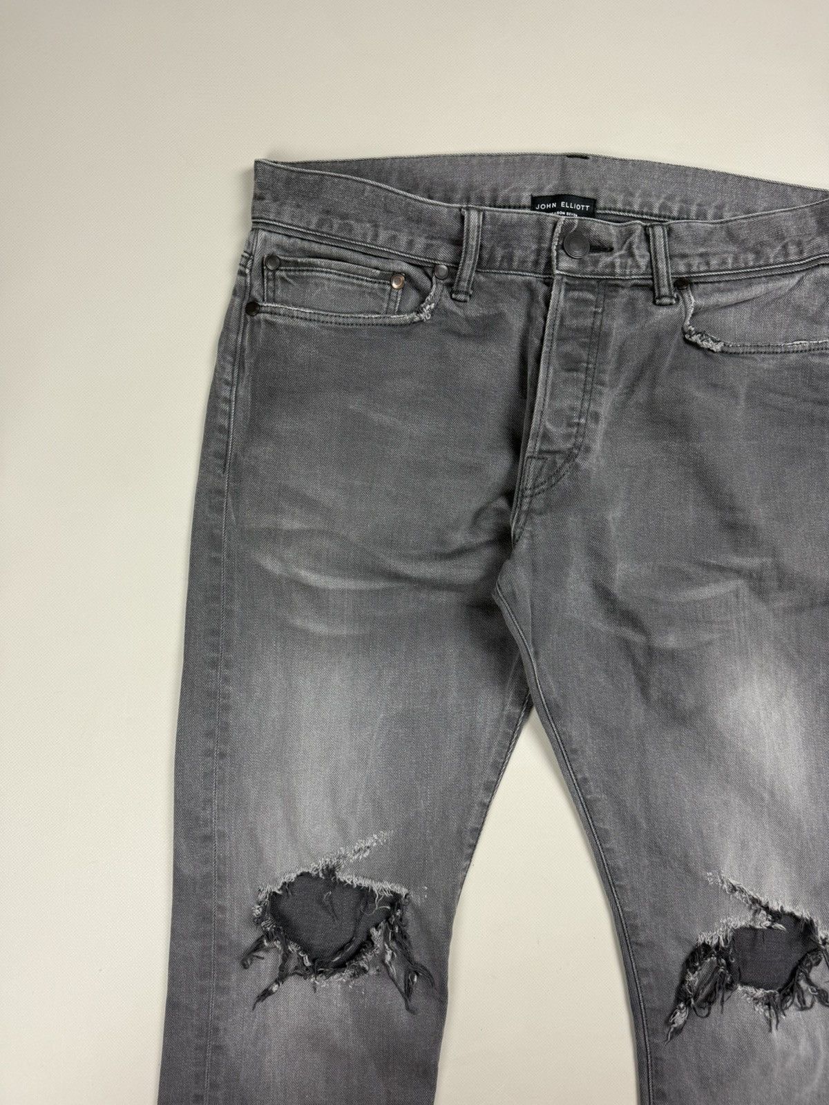 John Elliott John Elliott Men’s Distressed Denim Skinny Jeans Size 31 Size US 31 - 8 Thumbnail