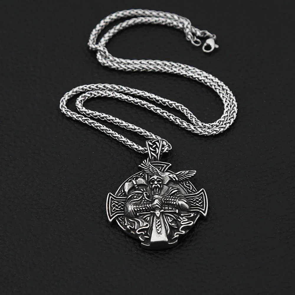 Other Vintage Viking Warrior Pendant Necklace Size ONE SIZE - 2 Thumbnail
