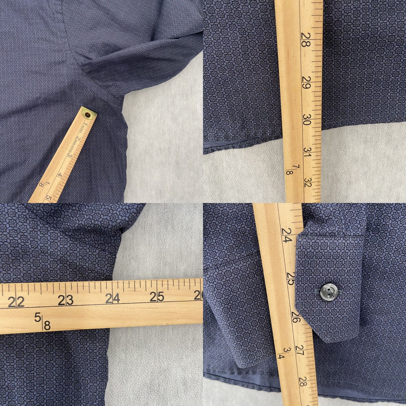 Eton VINTAGE Eton Shirt Men XL Blue Cotton Twill Button-Down Long Sleeve Dress Shirt 17/43 Size US XL / EU 56 / 4 - 8 Thumbnail