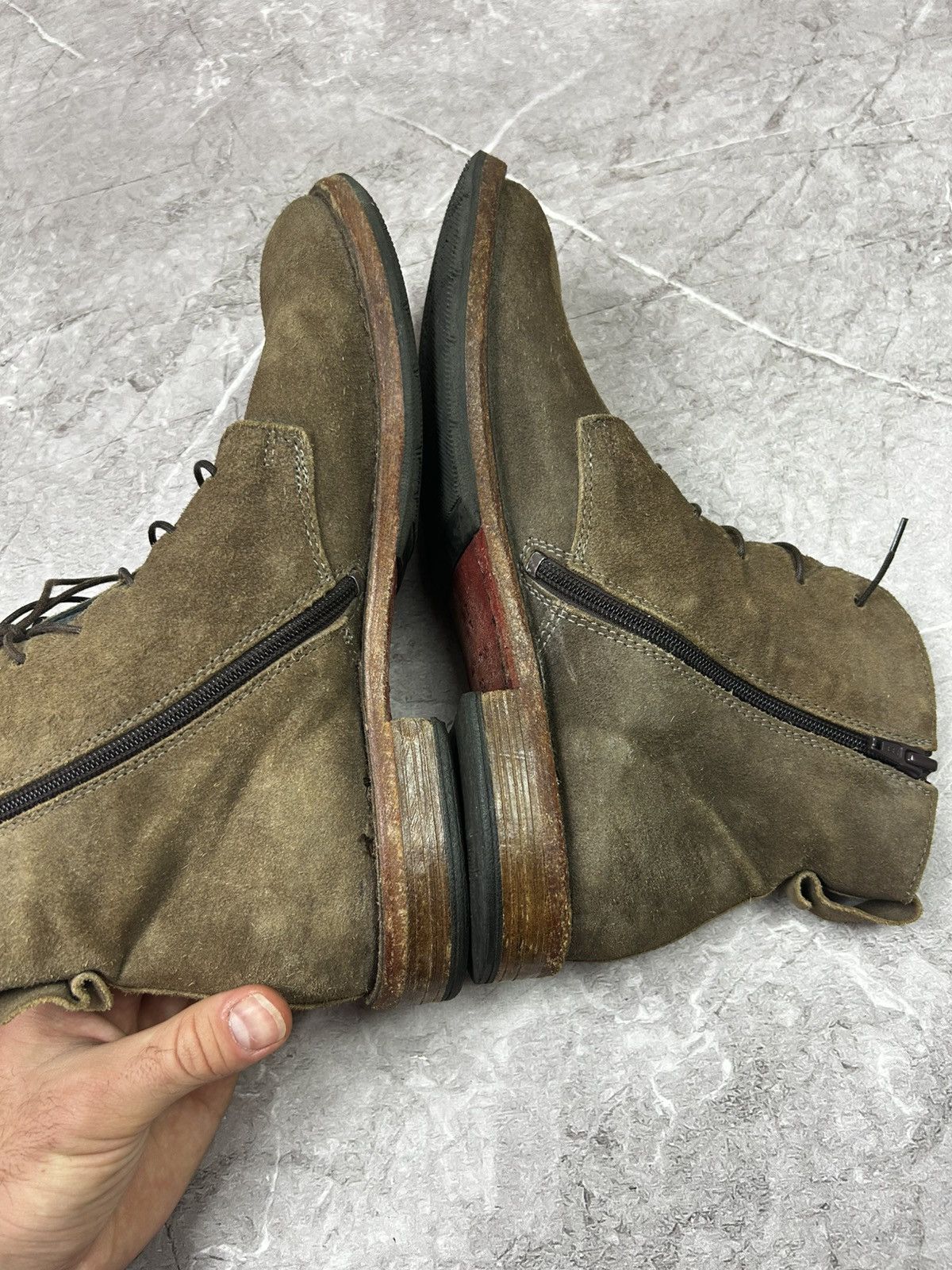 MoMA Moma Suede Laces Zipper Brown Ankle Boot Size 39 Size US 6 / EU 39 - 11 Thumbnail