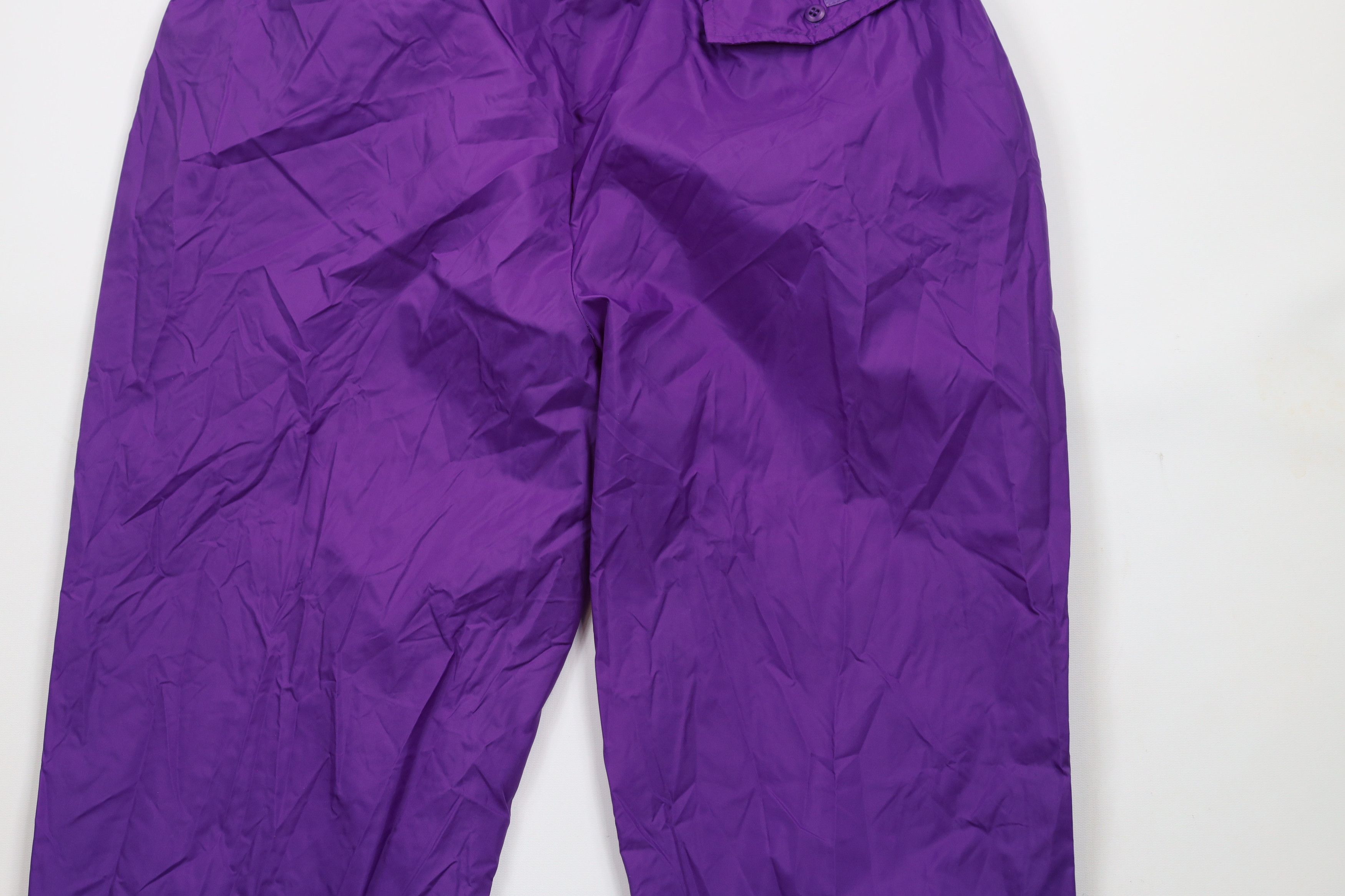 Columbia × Vintage Vintage 90s Columbia Waterproof Rain Joggers Pants Purple Size 30" / US 8 / IT 44 - 10 Thumbnail