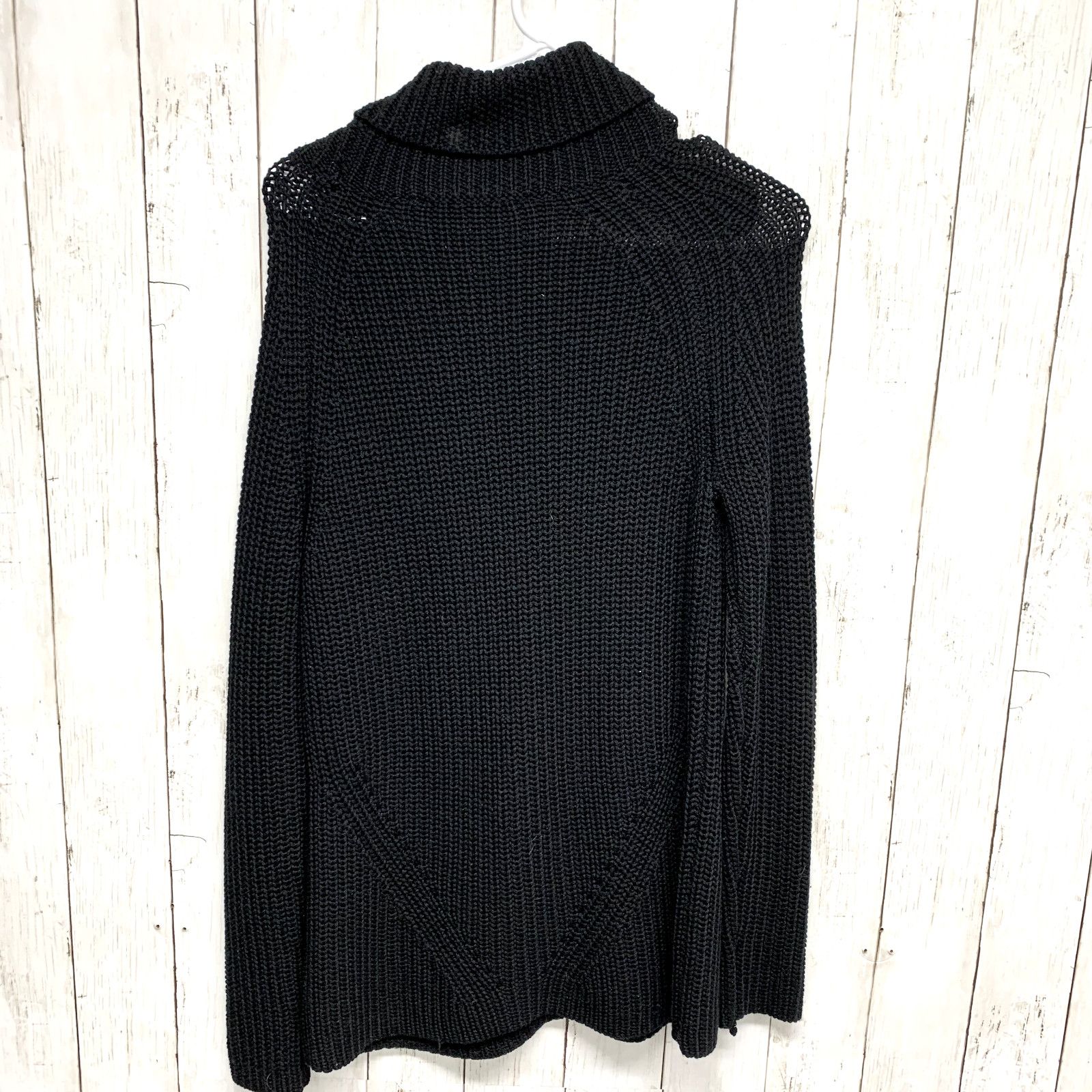 Trina Turk Trina Turk Sweater M Black Turtleneck Cable Knit Long Sleeve Size M / US 6-8 / IT 42-44 - 4 Thumbnail