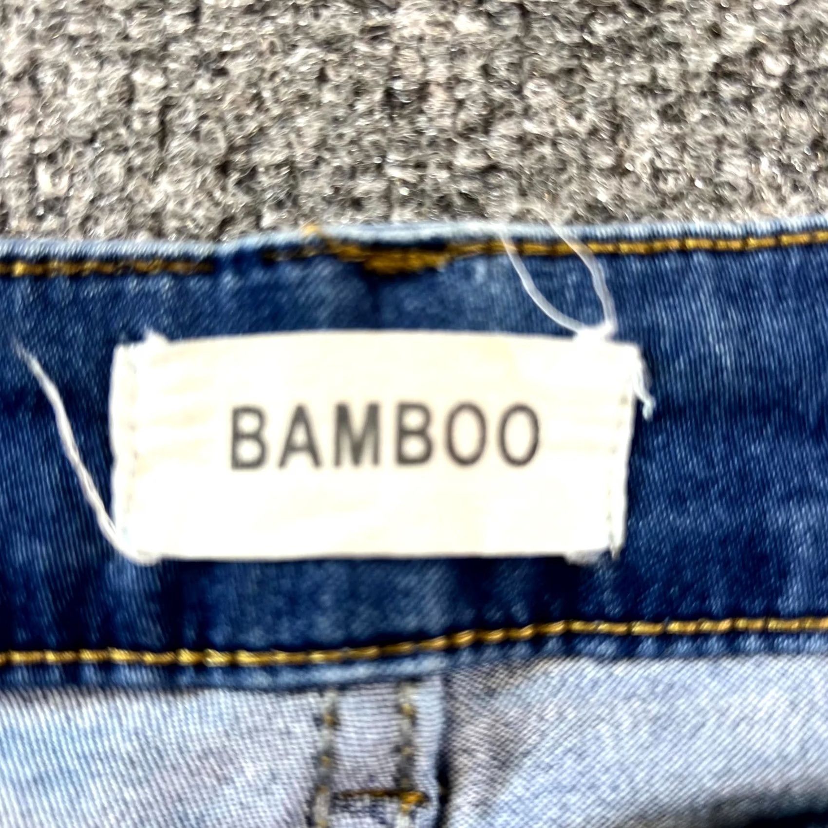 Vintage Bamboo Skinny Jeans Women's 11 Blue Cotton Denim Travel Faded Stretch Jeans Size 32" / US 10 / IT 46 - 5 Thumbnail