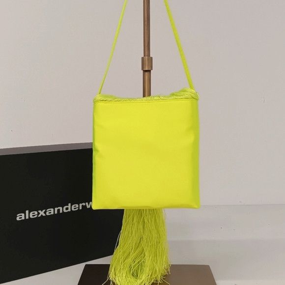 Alexander Wang Alexander Wang Satin Crystal Fringe Shoulder Bag - Neon Size ONE SIZE - 6 Thumbnail
