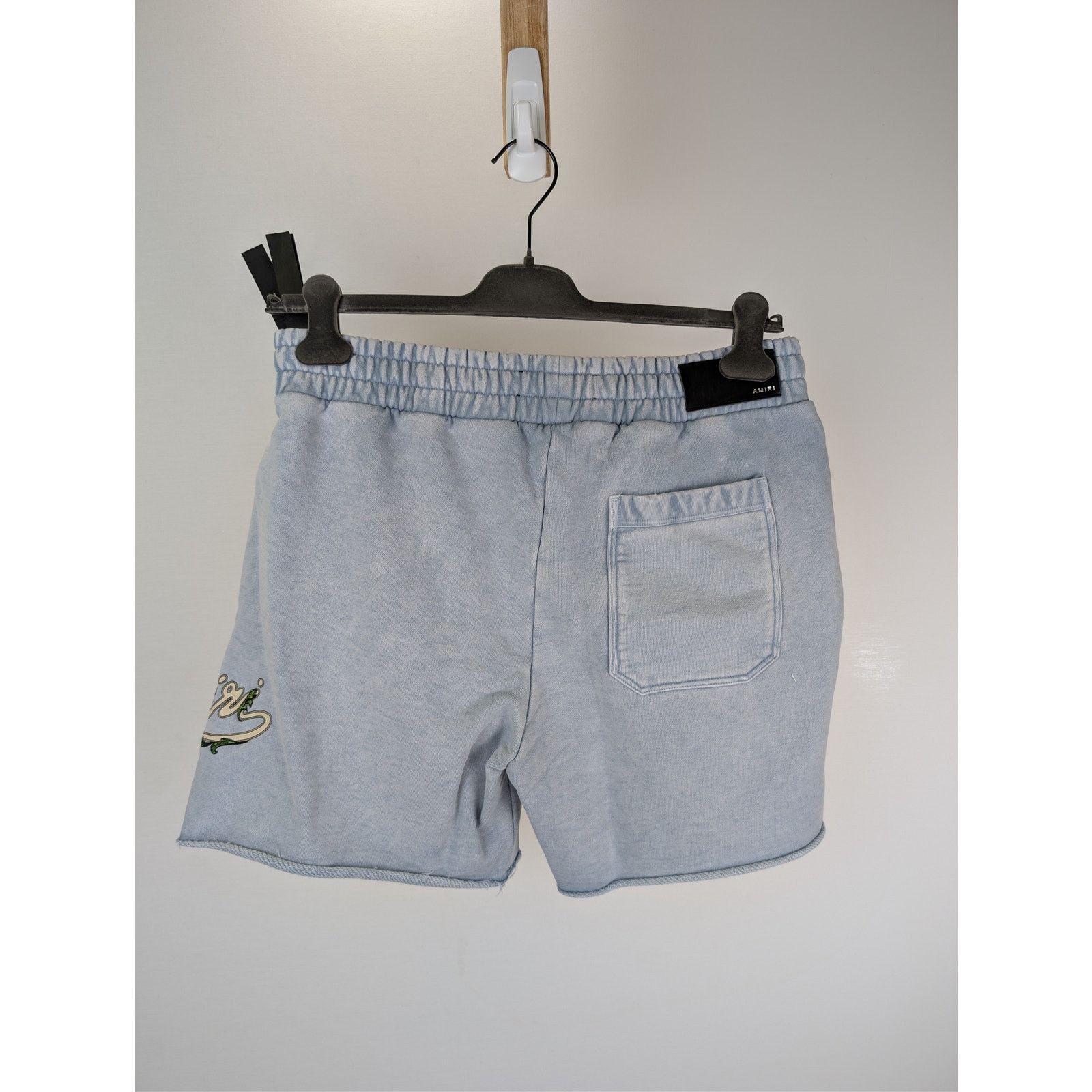Amiri o1rshd1 Amiri Filigree Sweatshort Shorts in Ashley Blue Size US 38 / EU 54 - 11 Thumbnail