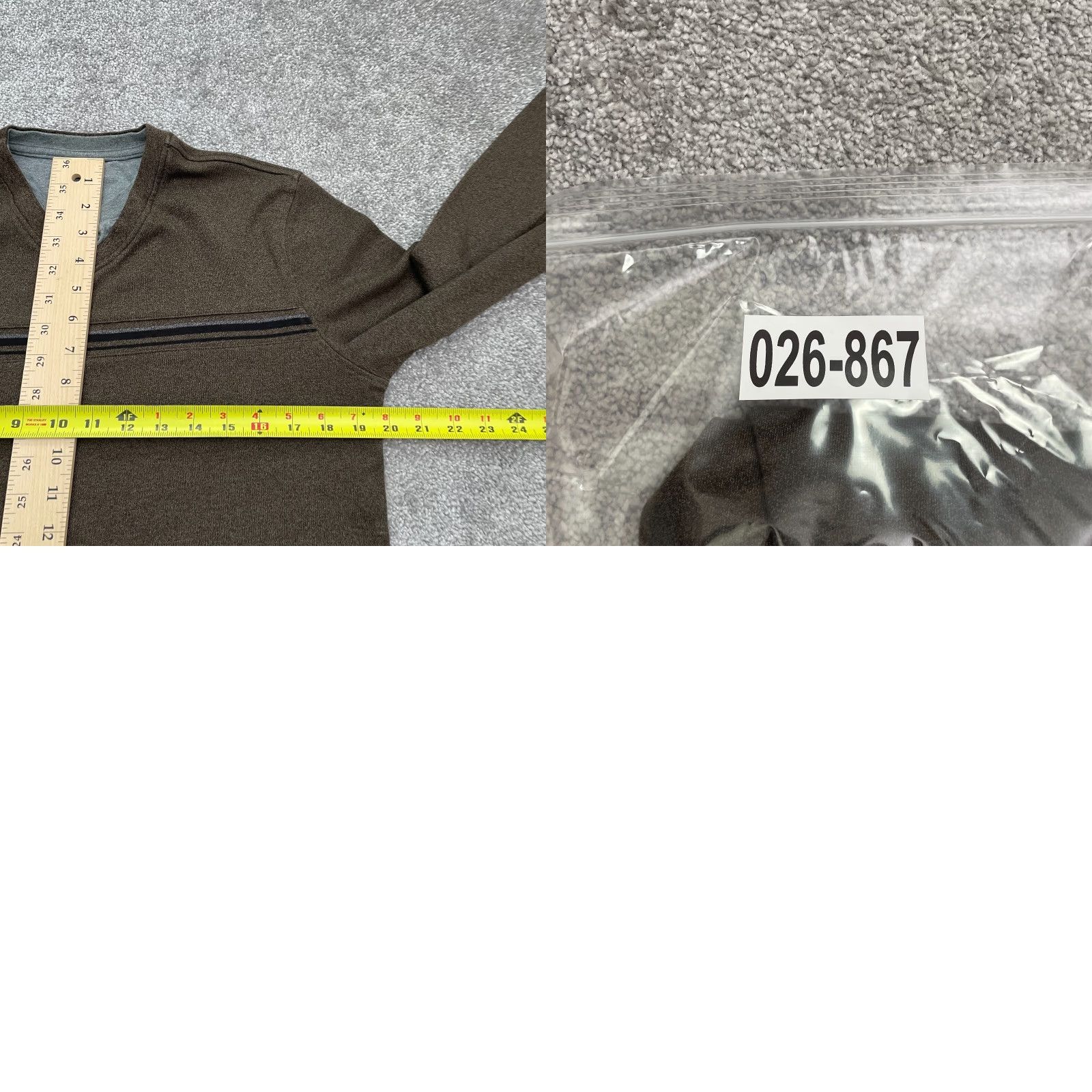 Van Heusen V-Neck T-Shirt Mens Small Green Long Sleeve Cotton Casual Outdoor Top Van Heusen Shirt Mens Regular Size S Green Solid Pattern 90s? Wait no. Size US S / EU 44-46 / 1 - 8 Thumbnail