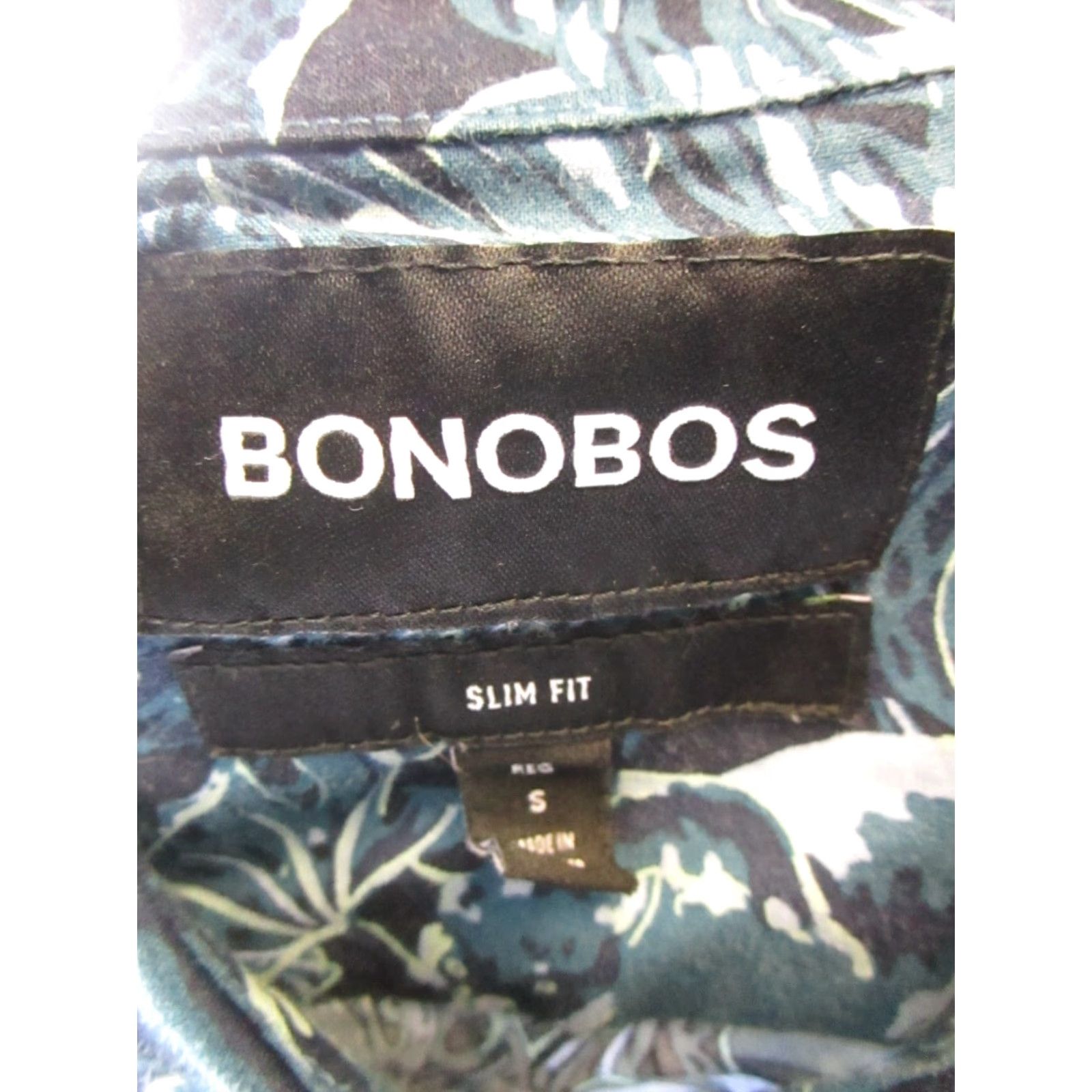 Bonobos Bonobos Shirt Mens Small Blue Plaid Cotton Button-Up Short Sleeve Slim Mens Size US S / EU 44-46 / 1 - 3 Thumbnail