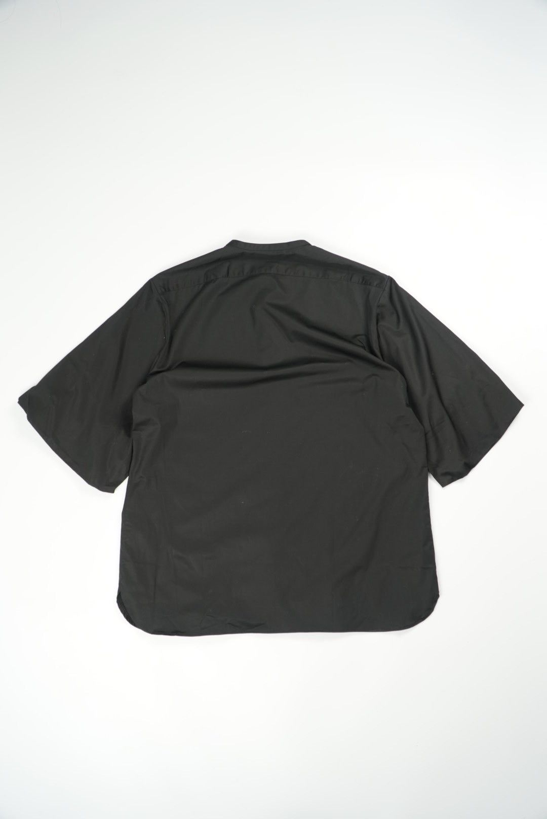 The Row The Row Collarless Black Short Sleeve Polo Size US S / EU 44-46 / 1 - 2 Thumbnail