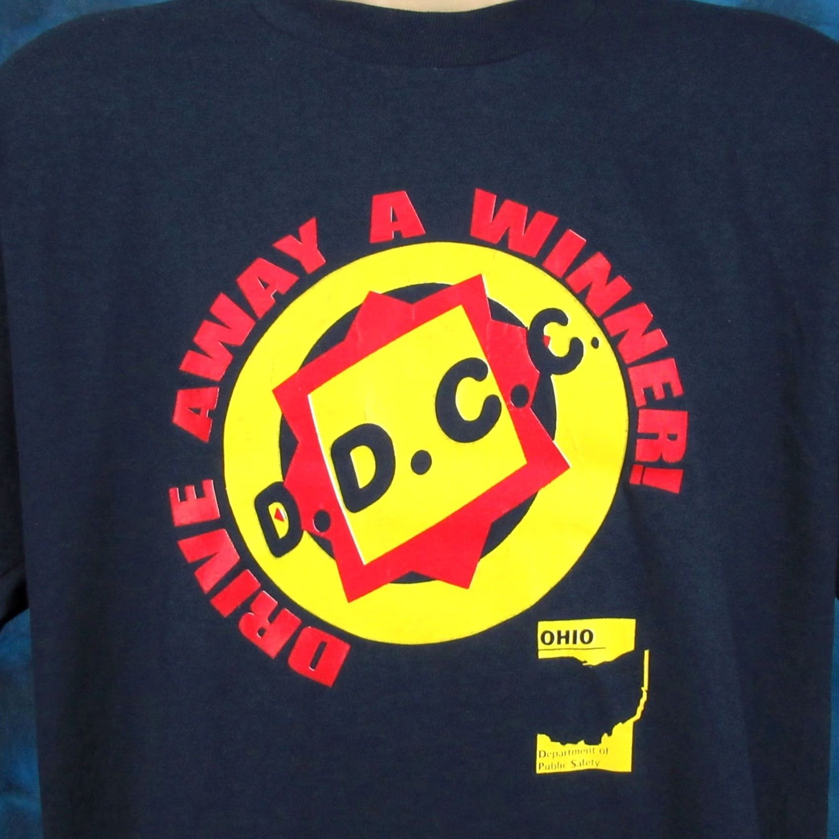Vintage VINTAGE OHIO DEPARTMENT OF PUBLIC SAFETY DRIVE AWAY T-Shirt XL 80s 90s Mens Size US XL / EU 56 / 4 - 4 Thumbnail