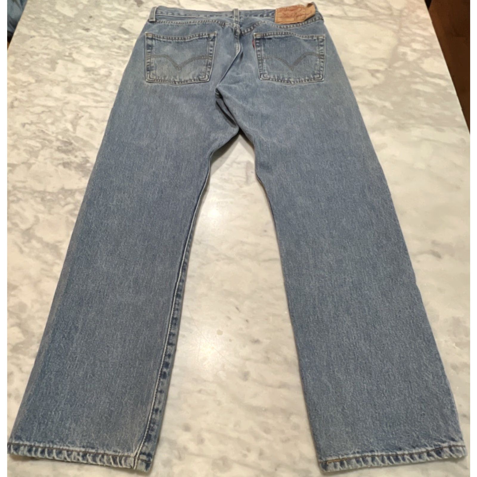 Levi's VINTAGE Levi’s 501 Jeans Button Fly Men’s 33x30 Blue Faded Straight Size US 33 - 7 Thumbnail