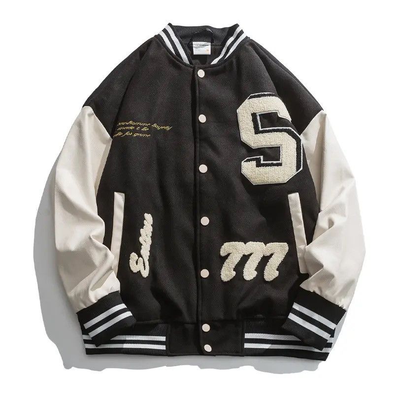 Japanese Brand × Vintage Embroidered Patchwork Varsity Jacket Bomber Size US L / EU 52-54 / 3 - 1 Thumbnail
