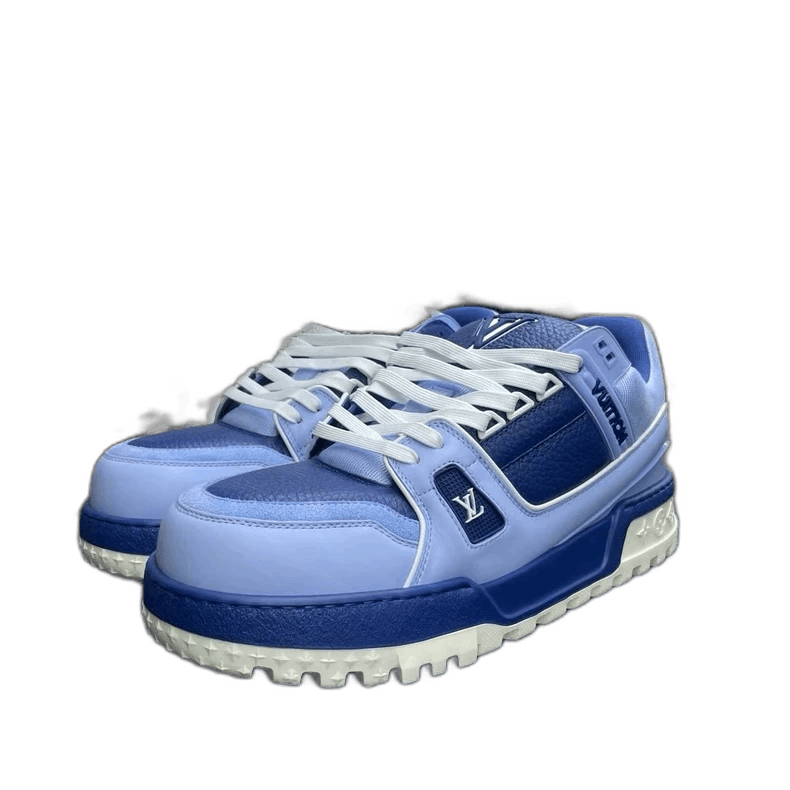 Louis Vuitton Louis Vuitton Trainer Maxi Blue Sneakers Size 8 Size US 8 / EU 41 - 1 Thumbnail