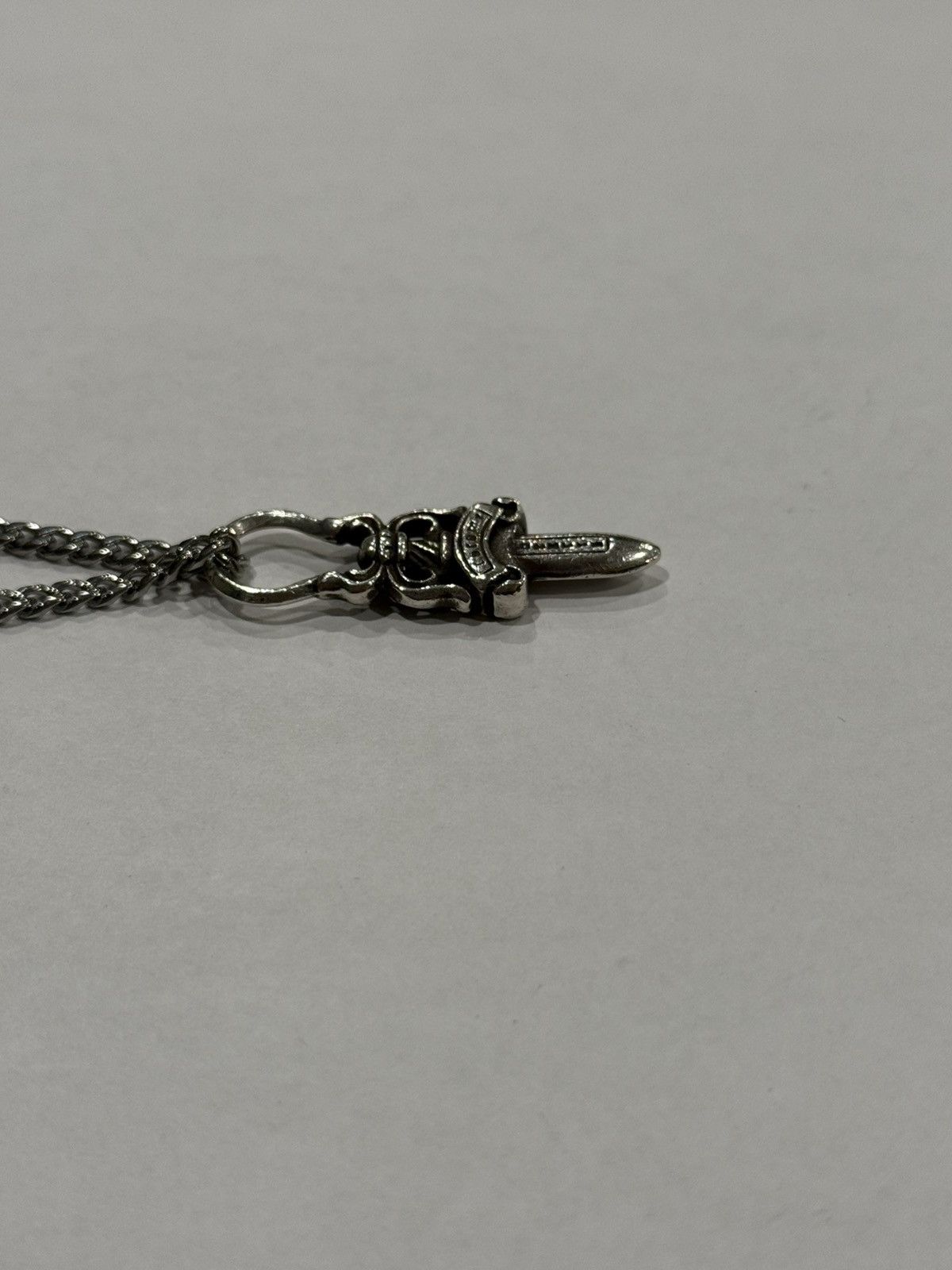 Chrome Hearts Chrome Hearts Dagger Pendant Silver Cuban Chain Necklace 925 Size ONE SIZE - 8 Thumbnail