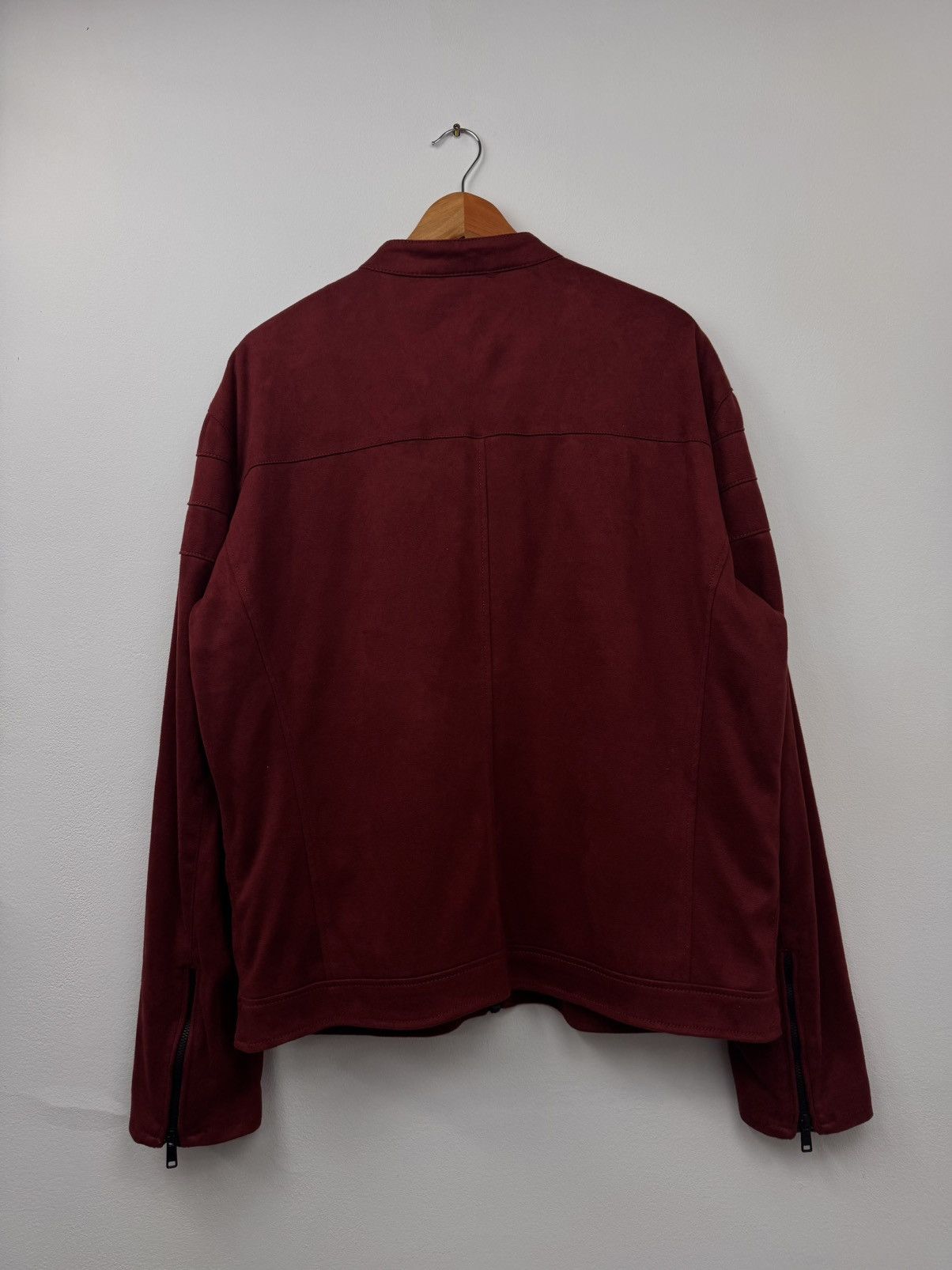 Zara Zara Men Zip Jacket Burgundy Size XL Size US XL / EU 56 / 4 - 10 Thumbnail