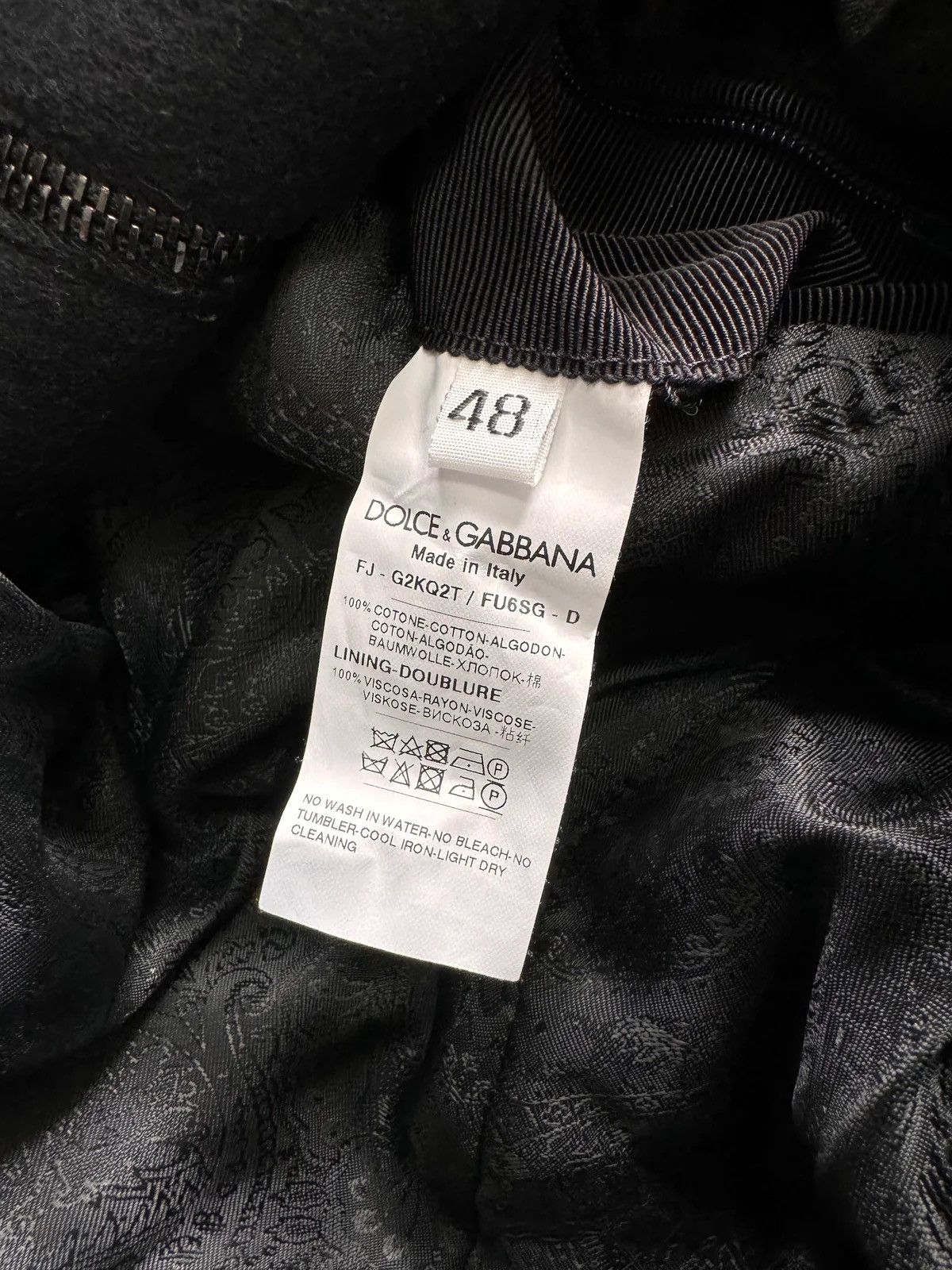 Dolce & Gabbana 2010’s Dolce & Gabbana Black Sailor Jacket Size M / US 6-8 / IT 42-44 - 7 Thumbnail