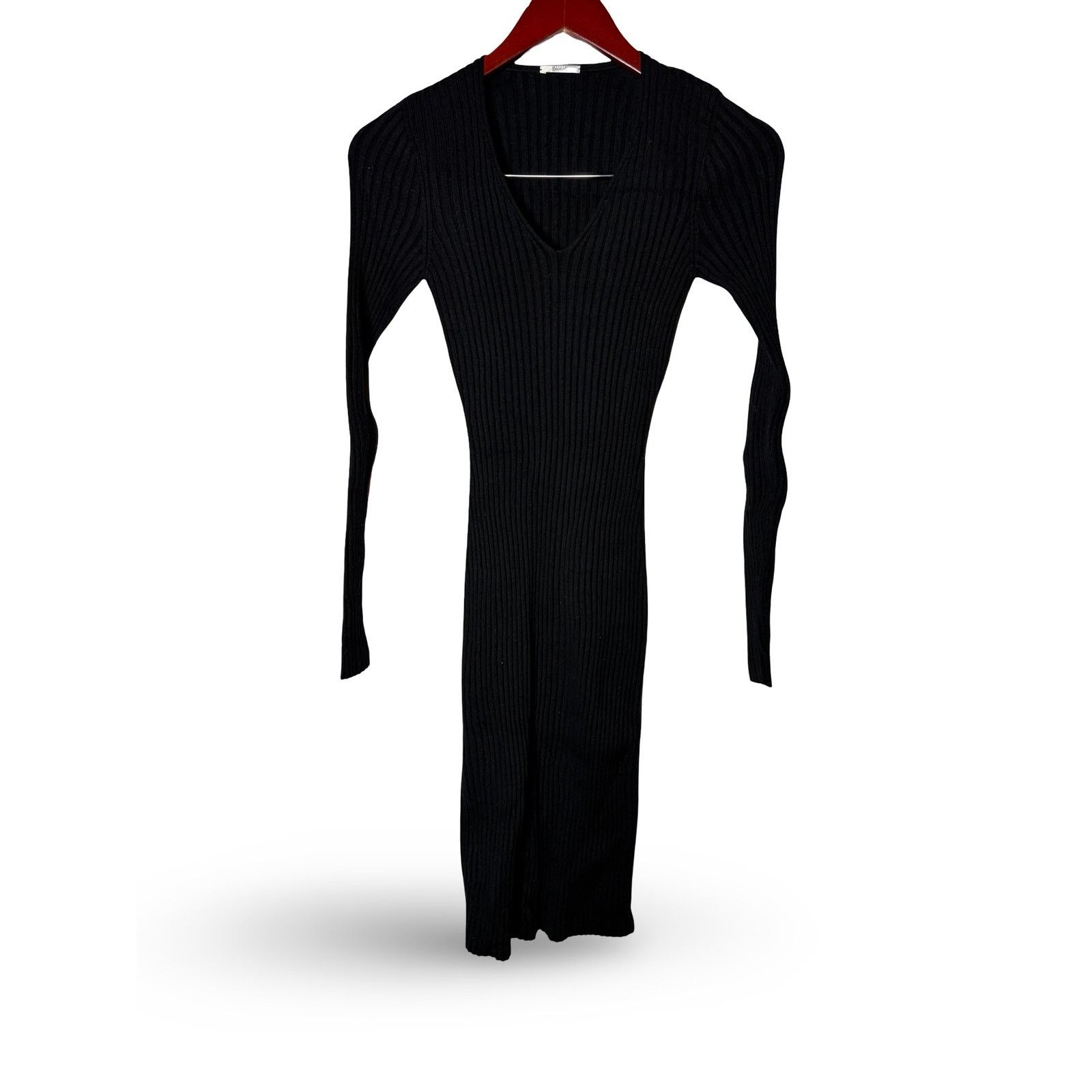 Wolford Wolford Round neck ribbed wool blend dress in black Sz XS Size XS / US 0-2 / IT 36-38 - 2 Thumbnail