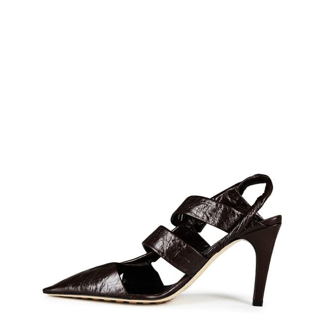 Bottega Veneta Bottega Veneta Point Stiletto Heel Slingbacks in Brown Size US 6 / IT 36 - 2 Thumbnail
