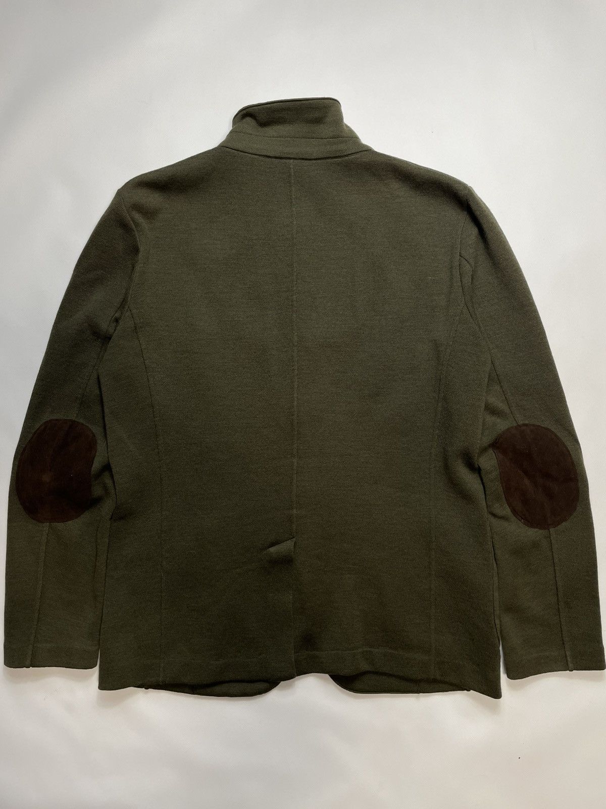 Gran Sasso Gran Sasso Olive Green Travel Virgin Wool Blazer Size 50 Size 50S - 5 Thumbnail